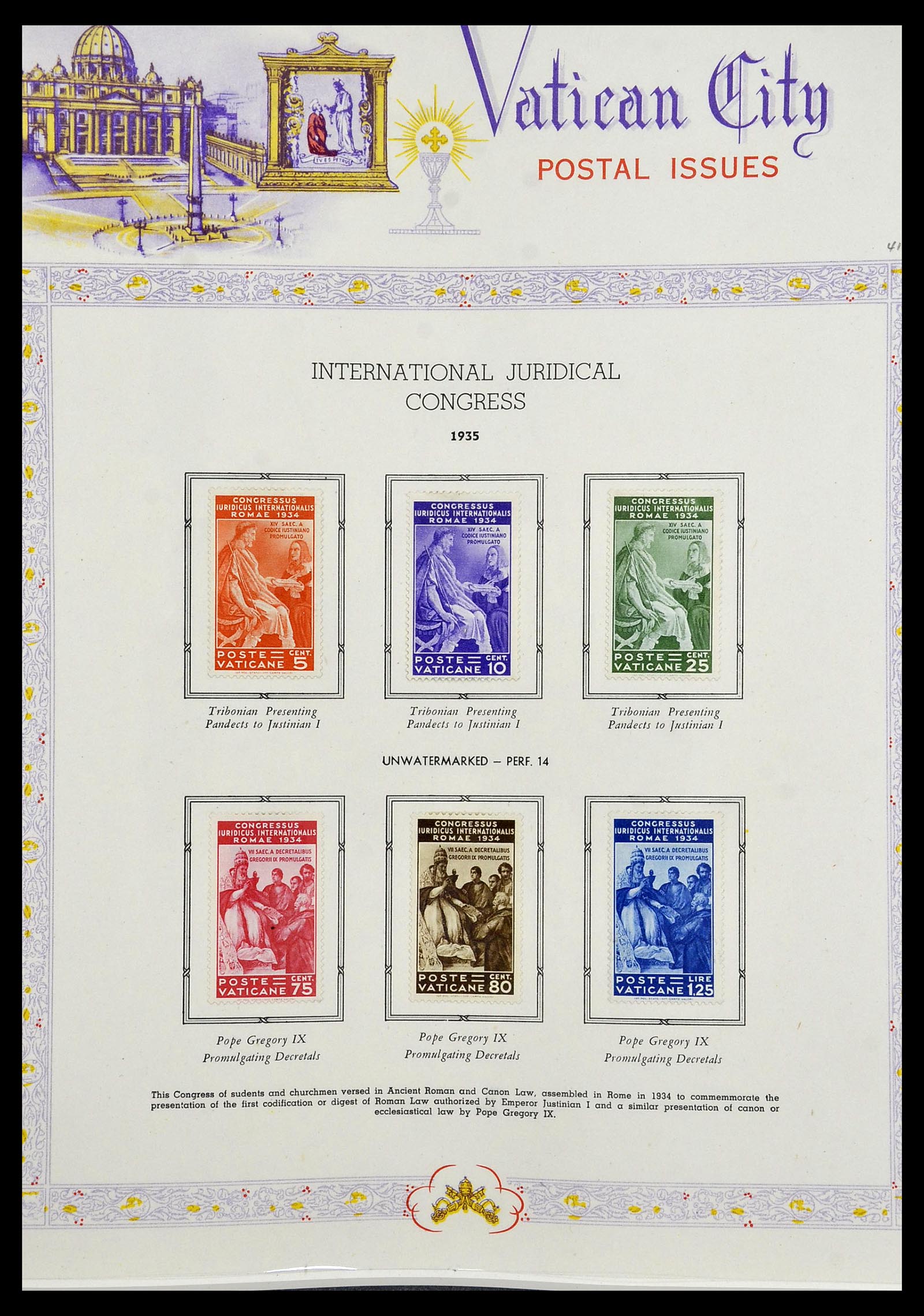 34397 006 - Postzegelverzameling 34397 Vaticaan 1929-1953.
