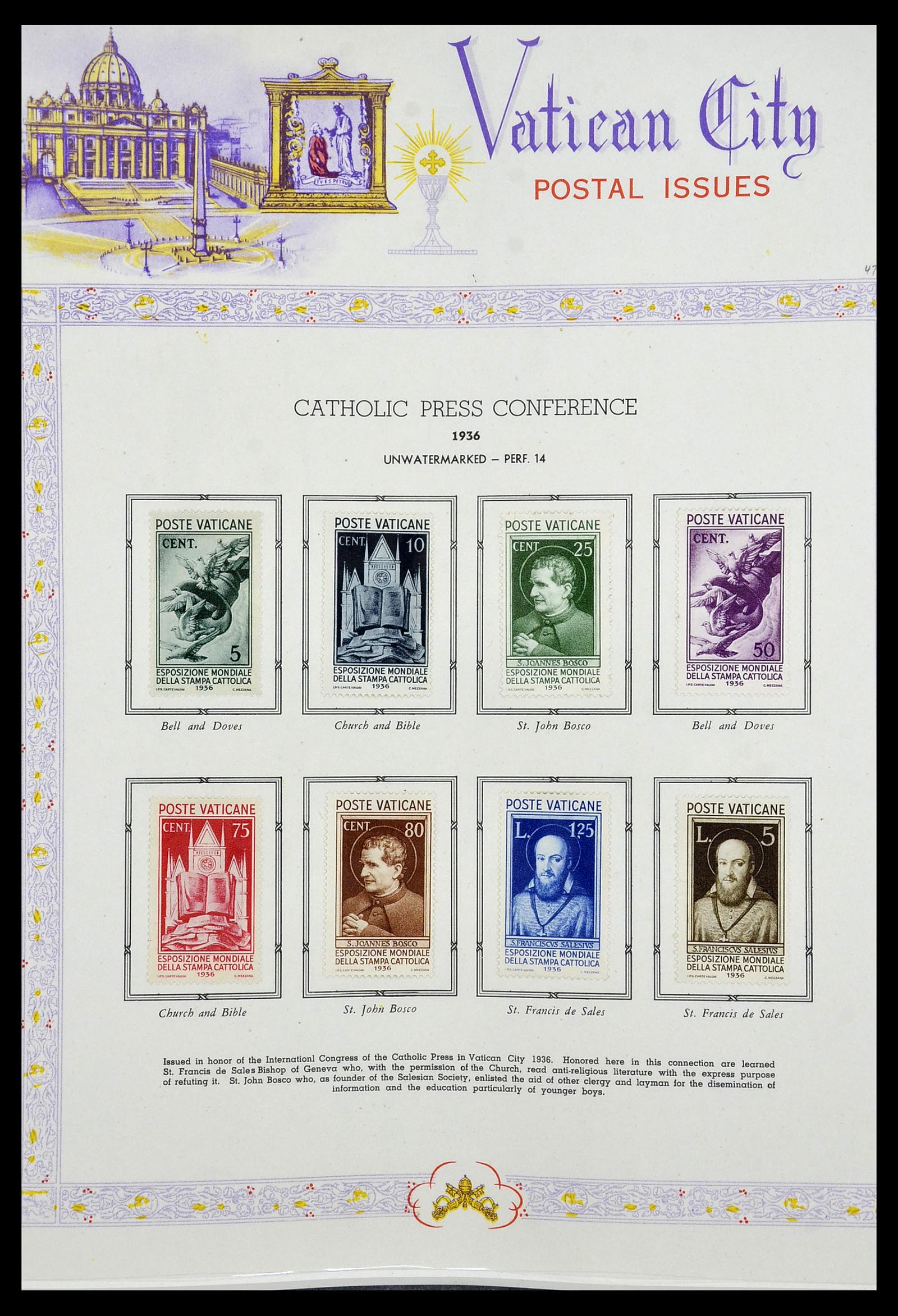 34397 007 - Postzegelverzameling 34397 Vaticaan 1929-1953.