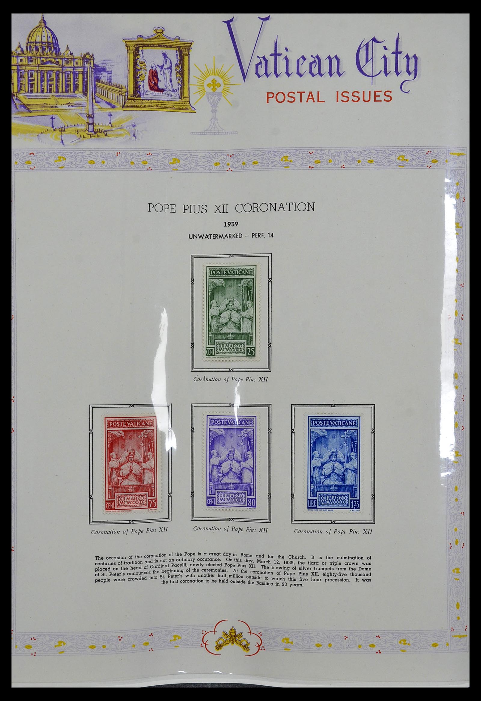 34397 010 - Postzegelverzameling 34397 Vaticaan 1929-1953.