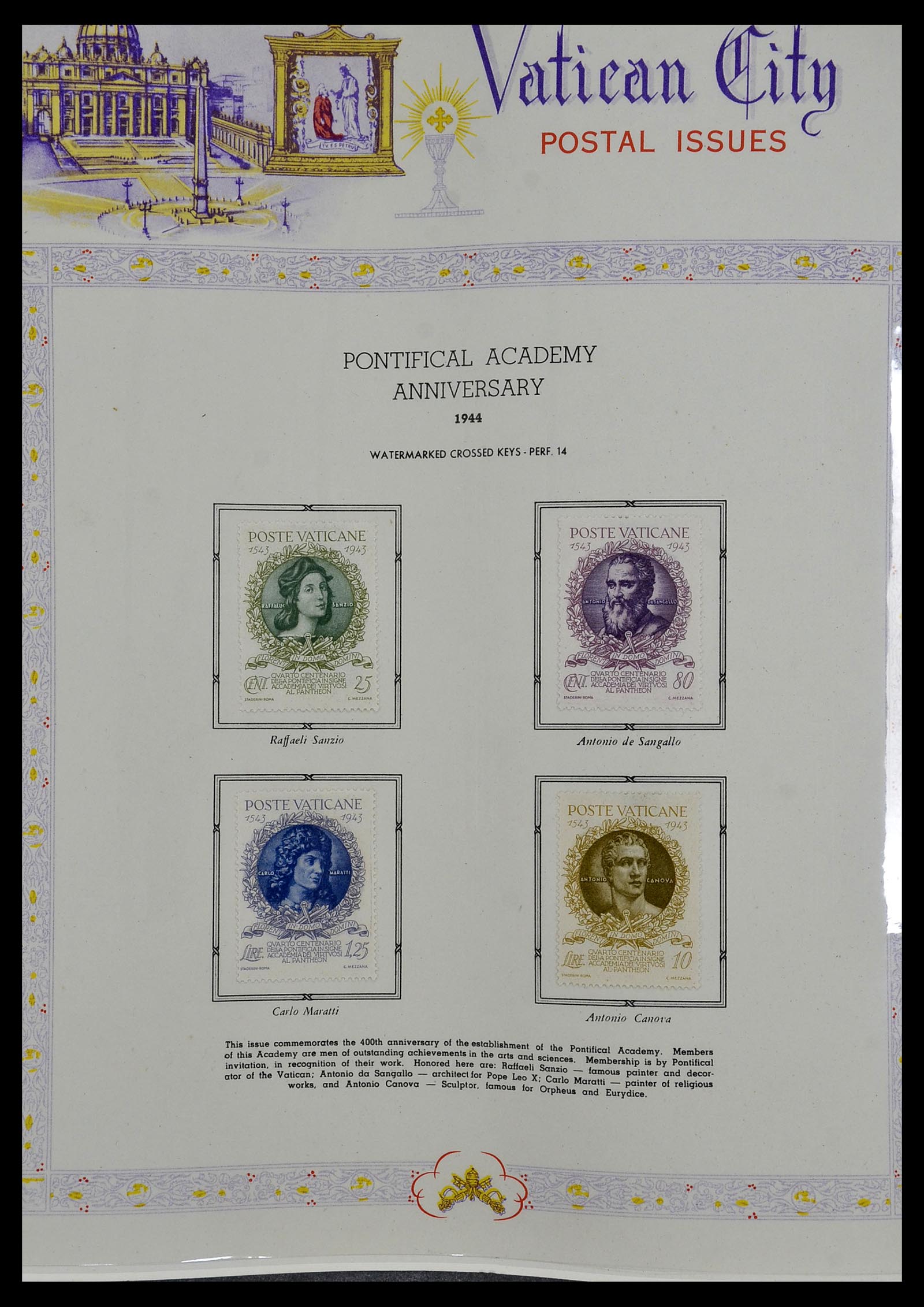34397 015 - Postzegelverzameling 34397 Vaticaan 1929-1953.