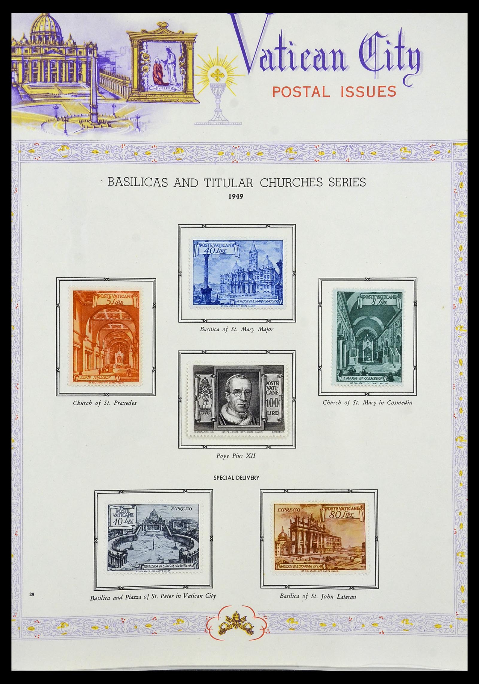 34397 027 - Postzegelverzameling 34397 Vaticaan 1929-1953.