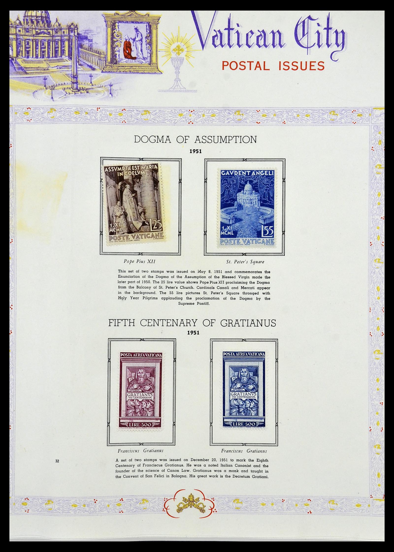 34397 031 - Postzegelverzameling 34397 Vaticaan 1929-1953.