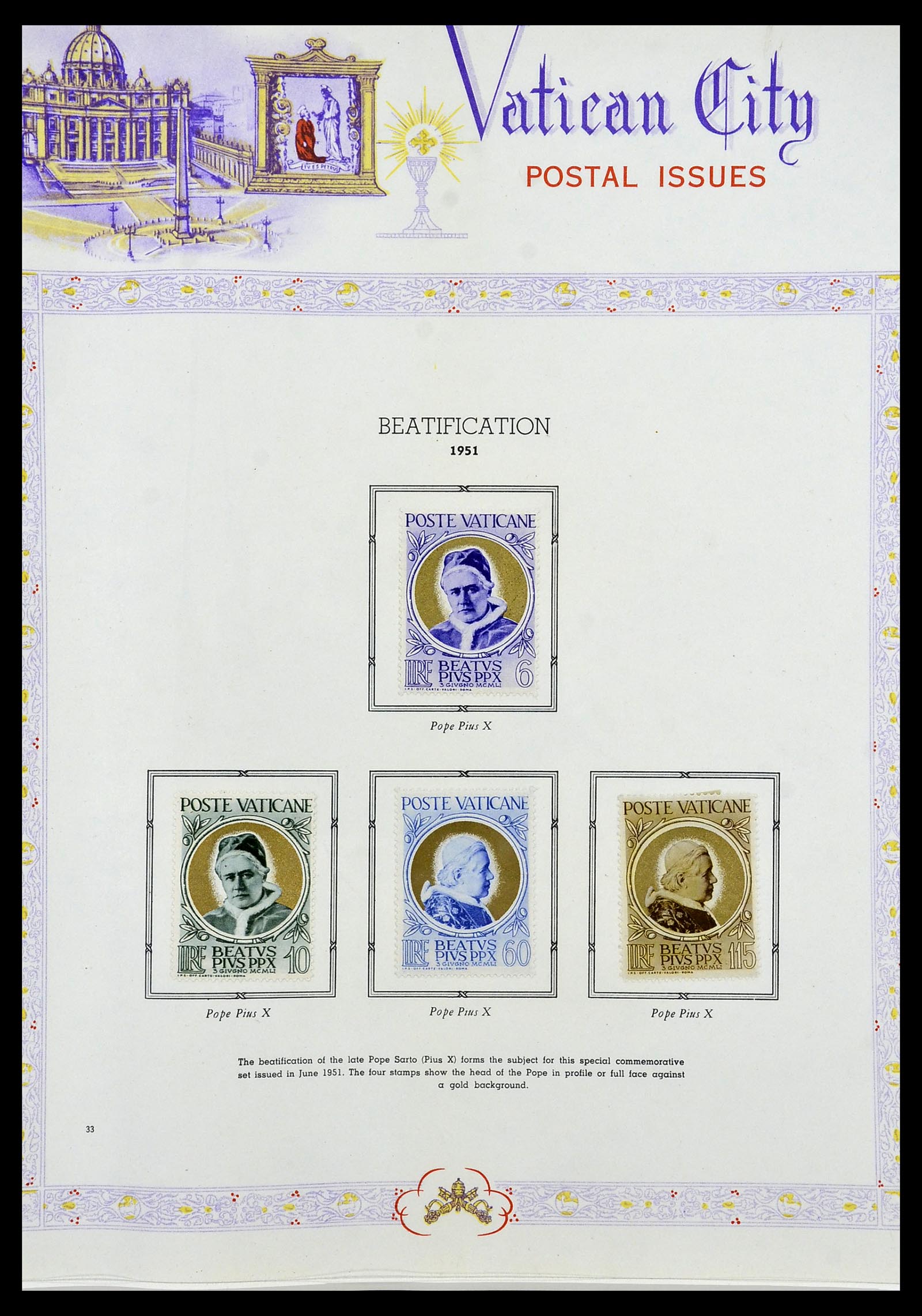34397 032 - Postzegelverzameling 34397 Vaticaan 1929-1953.