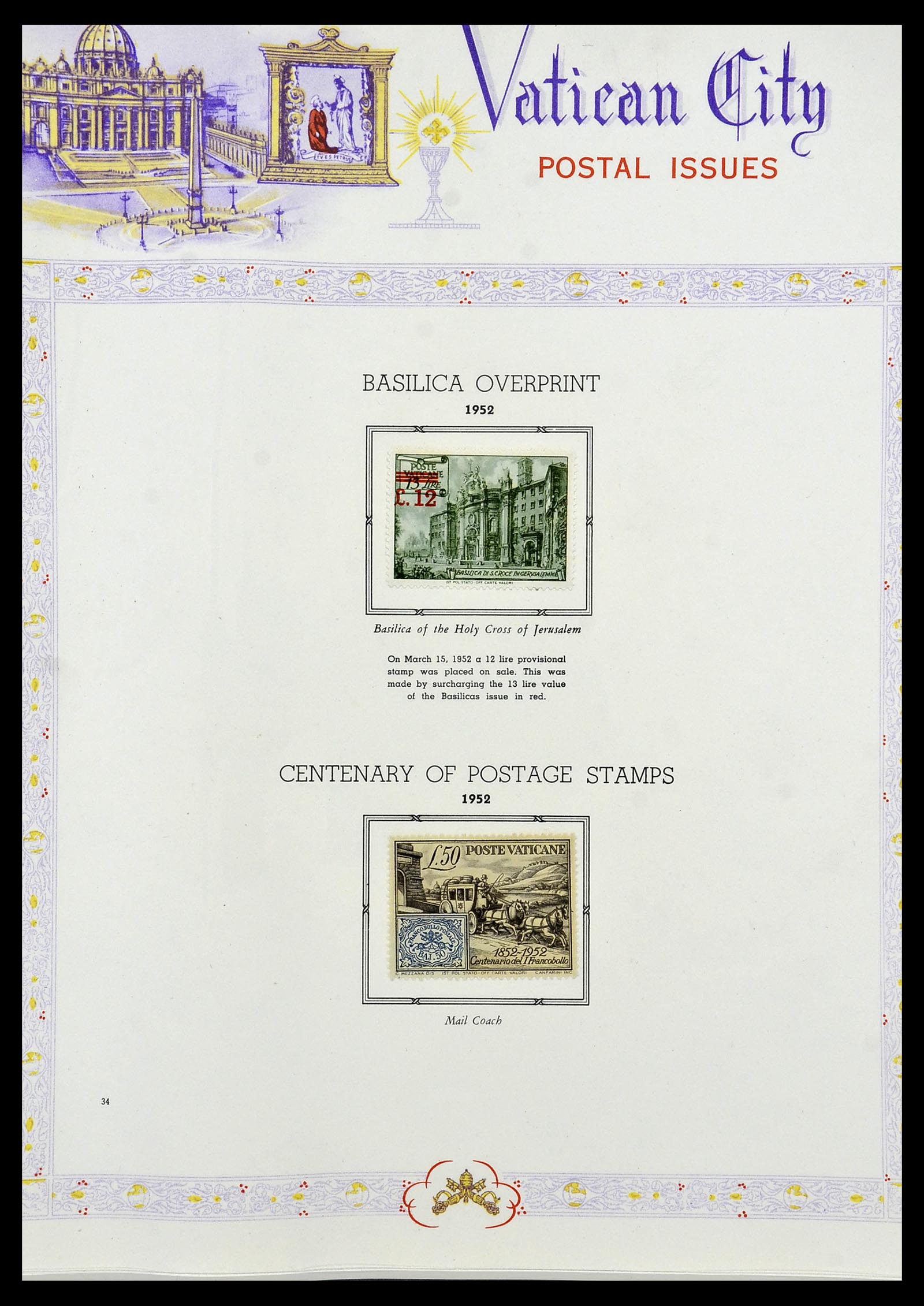 34397 033 - Postzegelverzameling 34397 Vaticaan 1929-1953.
