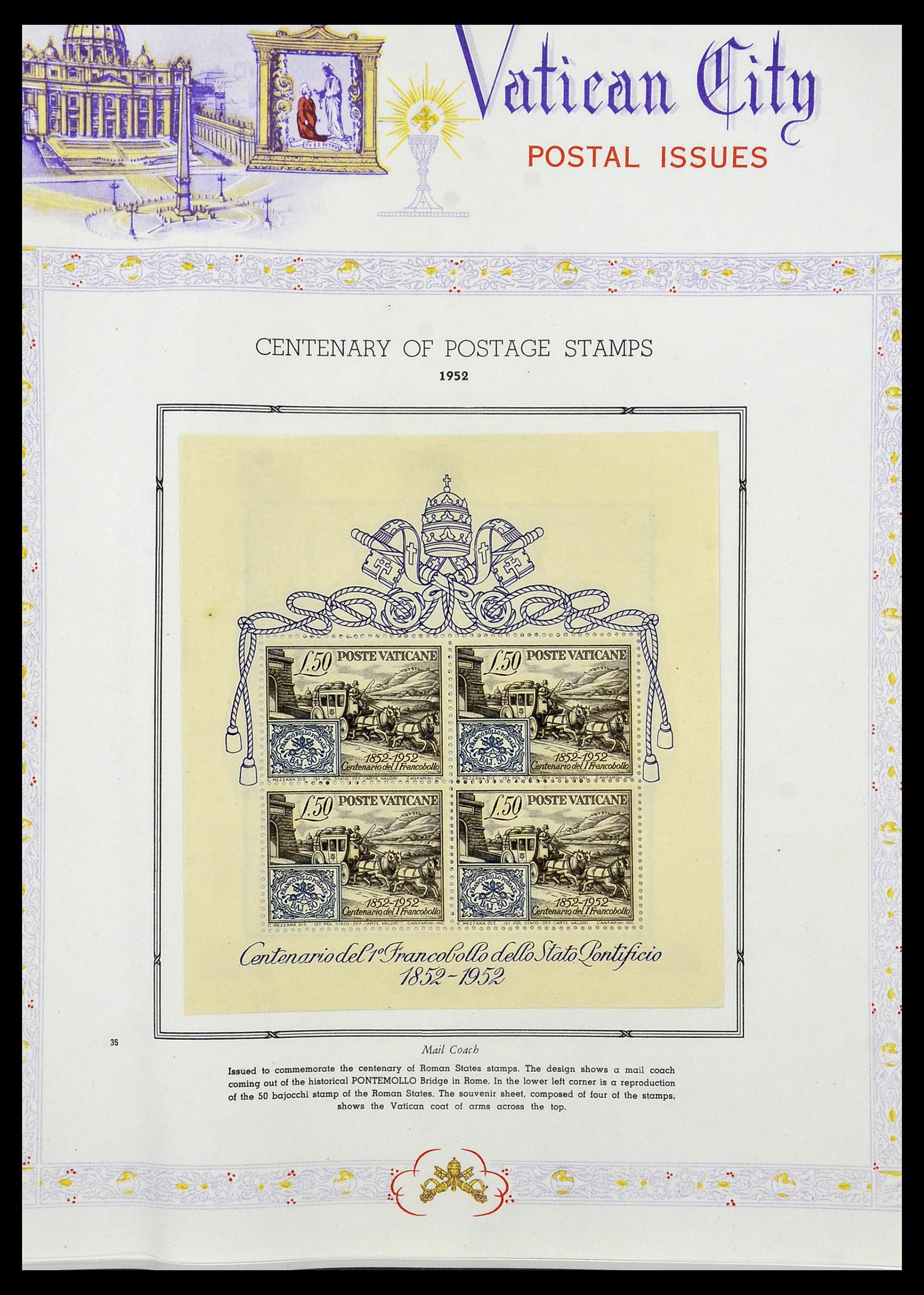 34397 034 - Postzegelverzameling 34397 Vaticaan 1929-1953.