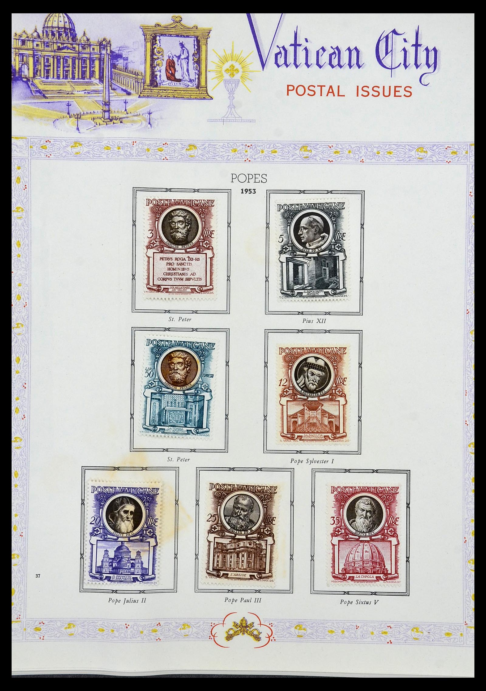 34397 036 - Postzegelverzameling 34397 Vaticaan 1929-1953.