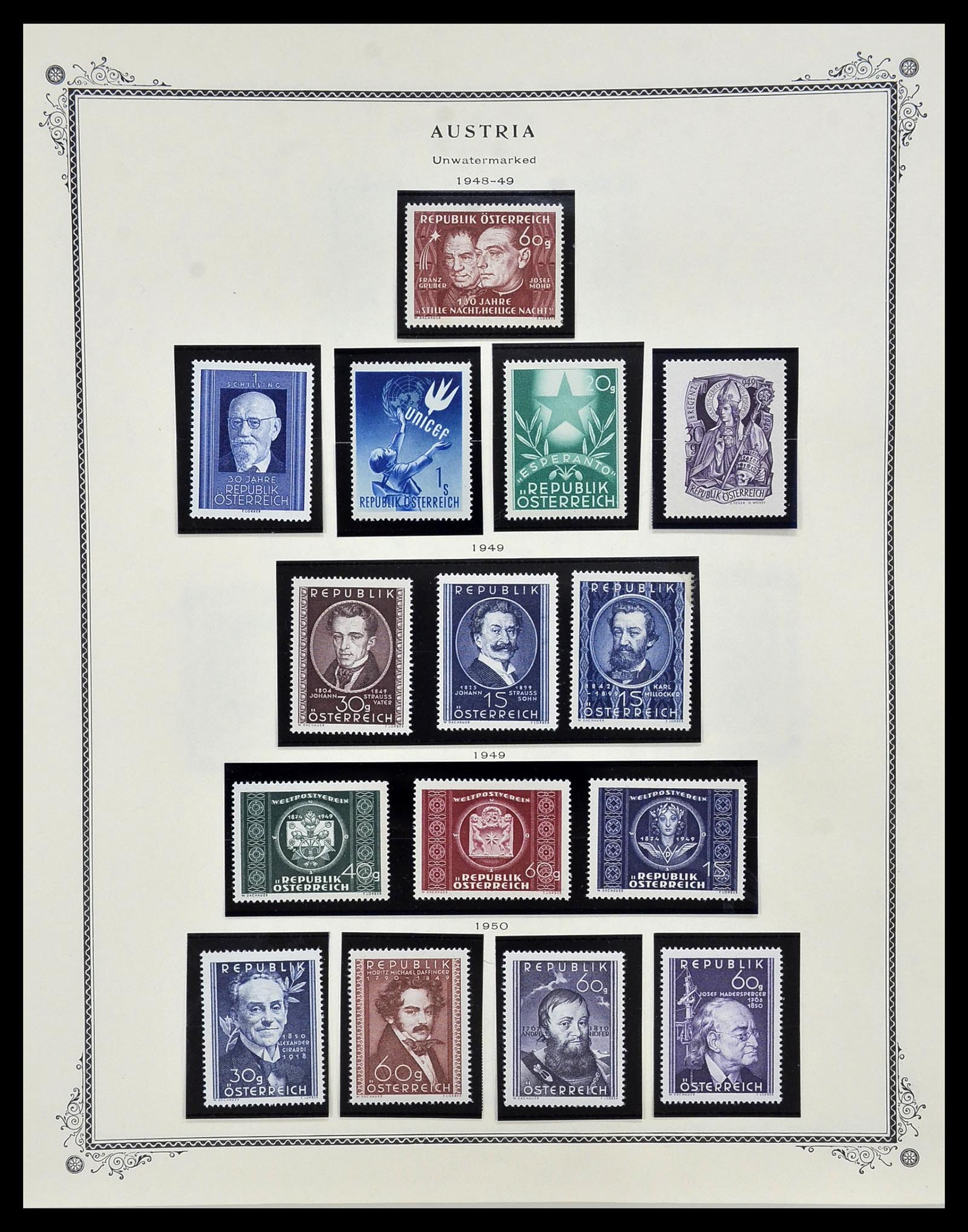 34398 025 - Postzegelverzameling 34398 Oostenrijk 1850-1975.