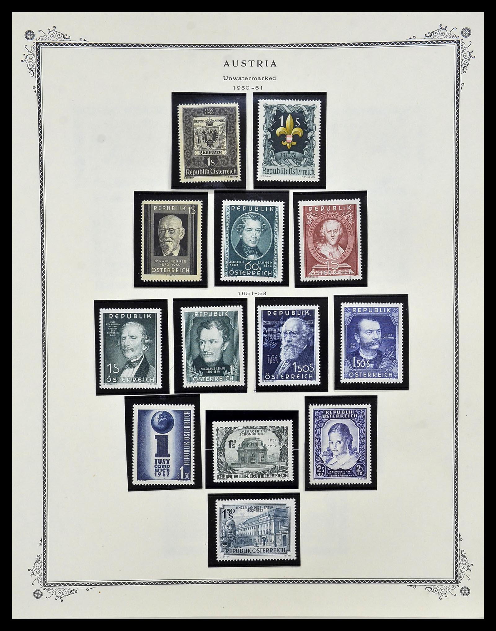 34398 026 - Postzegelverzameling 34398 Oostenrijk 1850-1975.