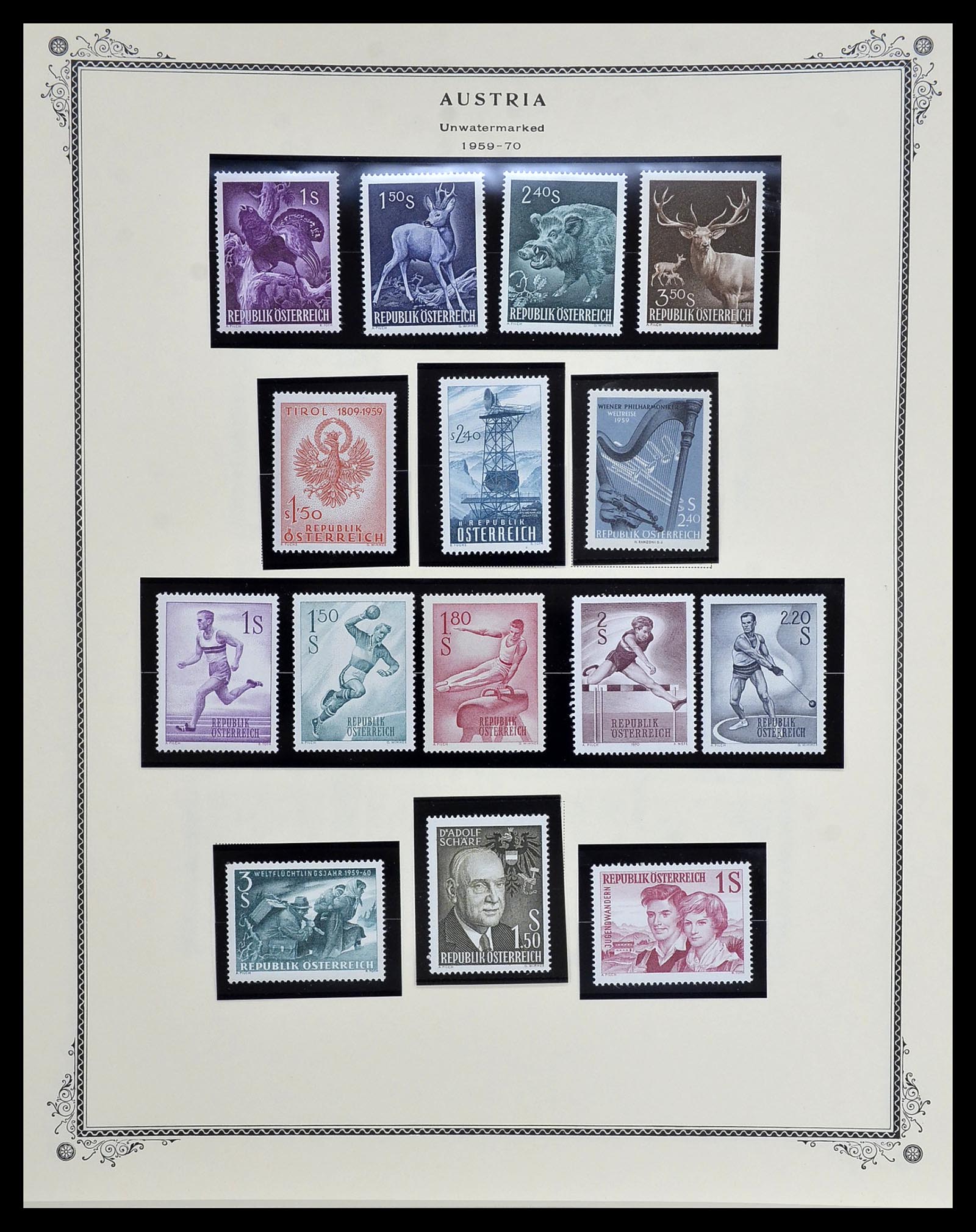 34398 031 - Postzegelverzameling 34398 Oostenrijk 1850-1975.