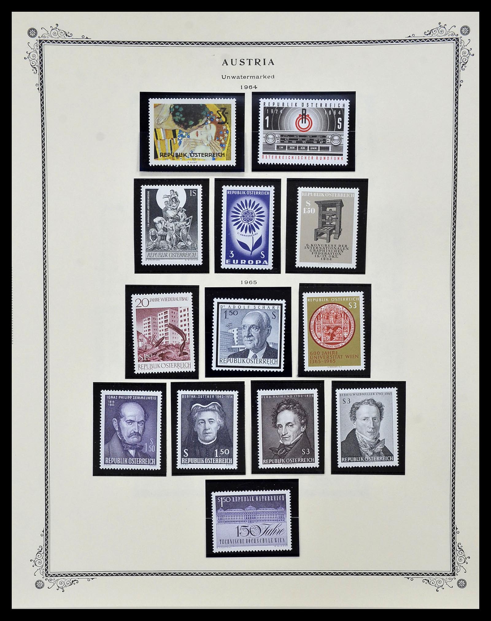 34398 038 - Postzegelverzameling 34398 Oostenrijk 1850-1975.