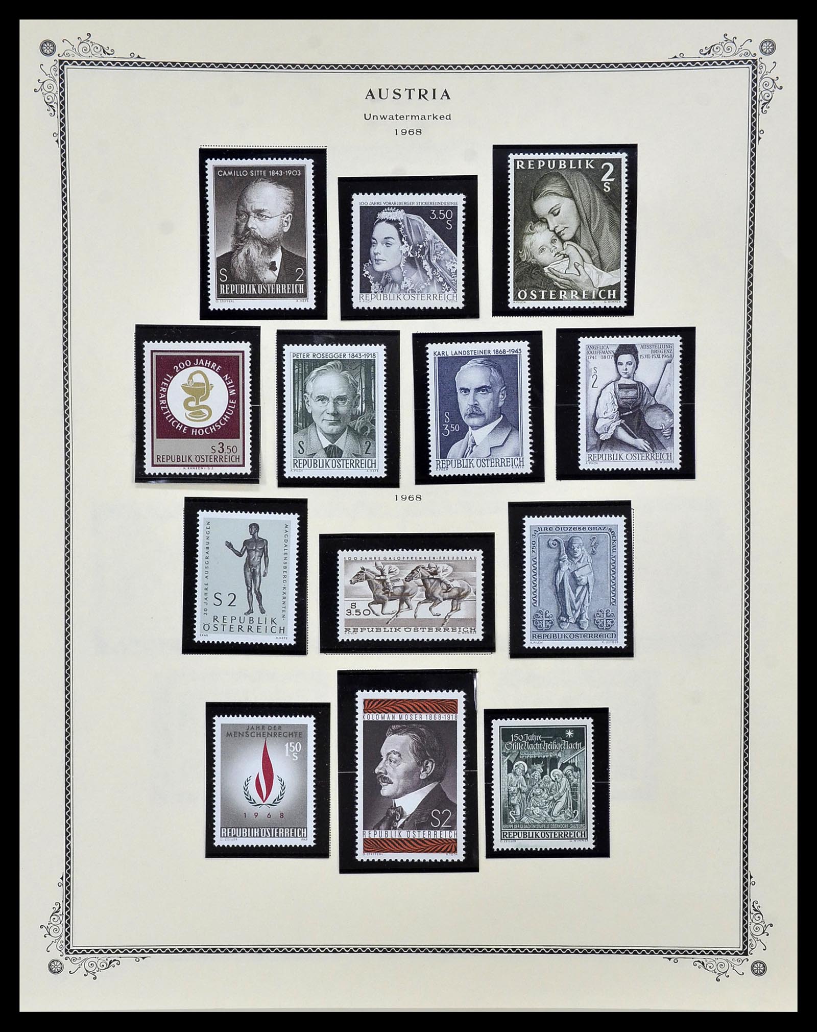 34398 044 - Postzegelverzameling 34398 Oostenrijk 1850-1975.