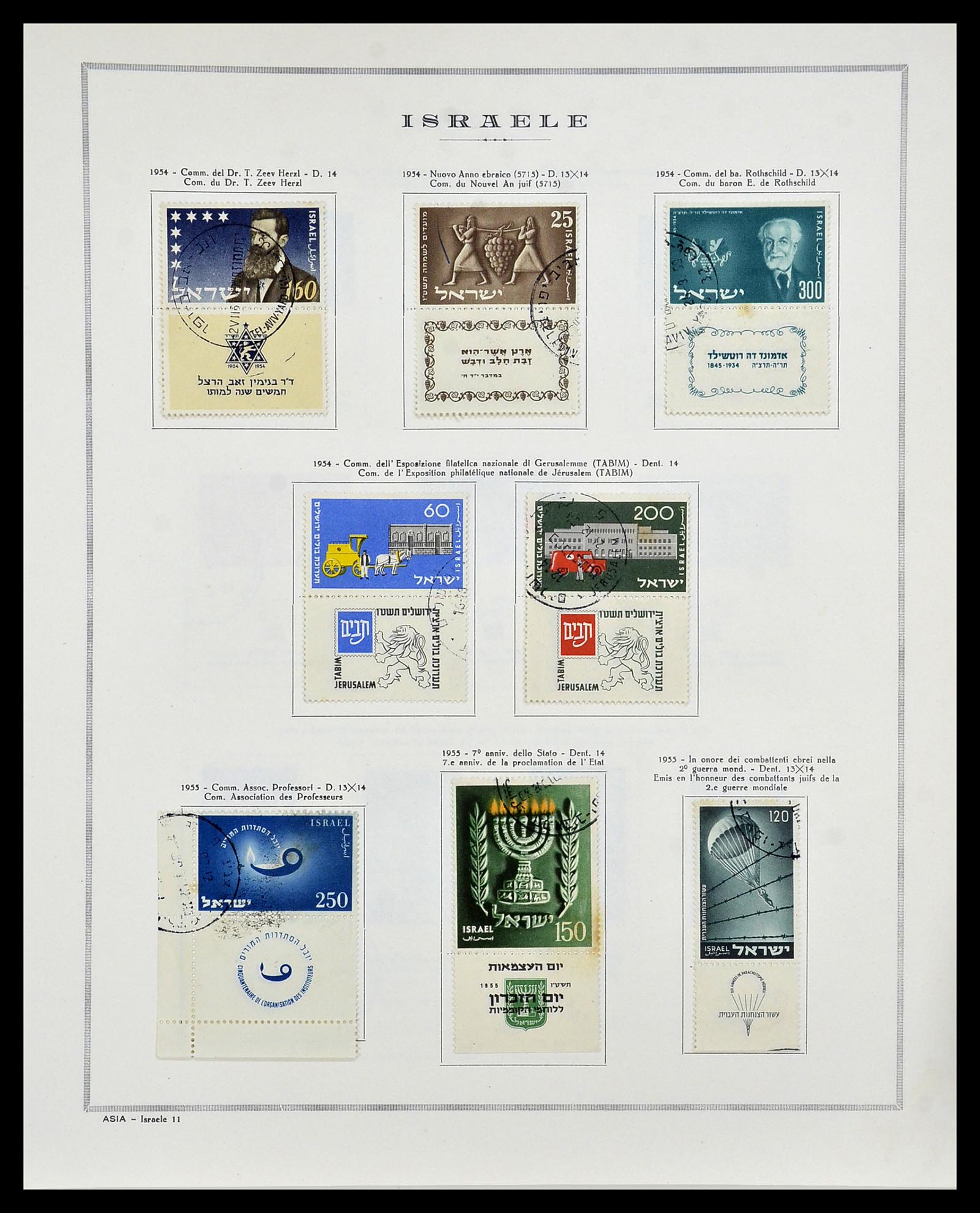 34399 012 - Postzegelverzameling 34399 Israël 1948-1961.