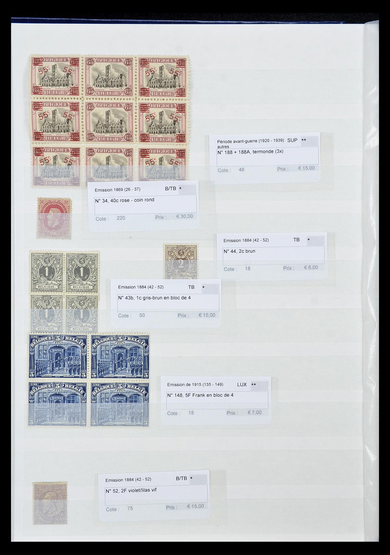 34400 005 - Postzegelverzameling 34400 Wereld betere zegels 1870-1950.