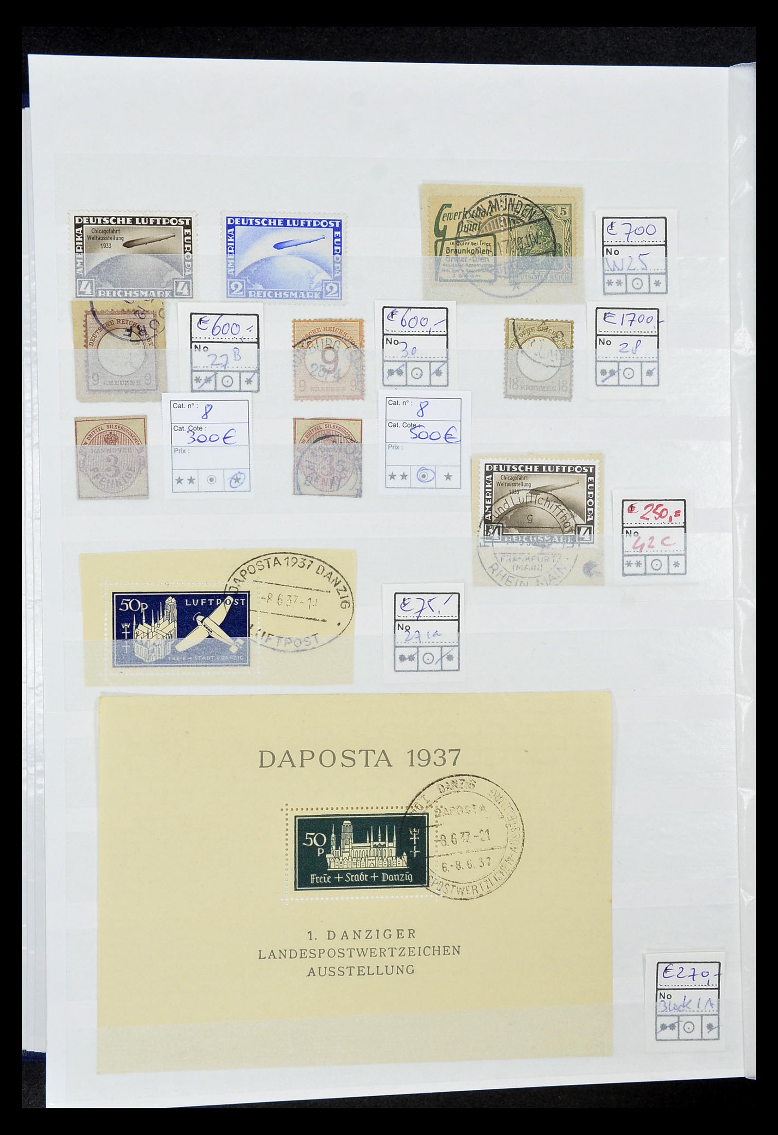 34400 017 - Postzegelverzameling 34400 Wereld betere zegels 1870-1950.
