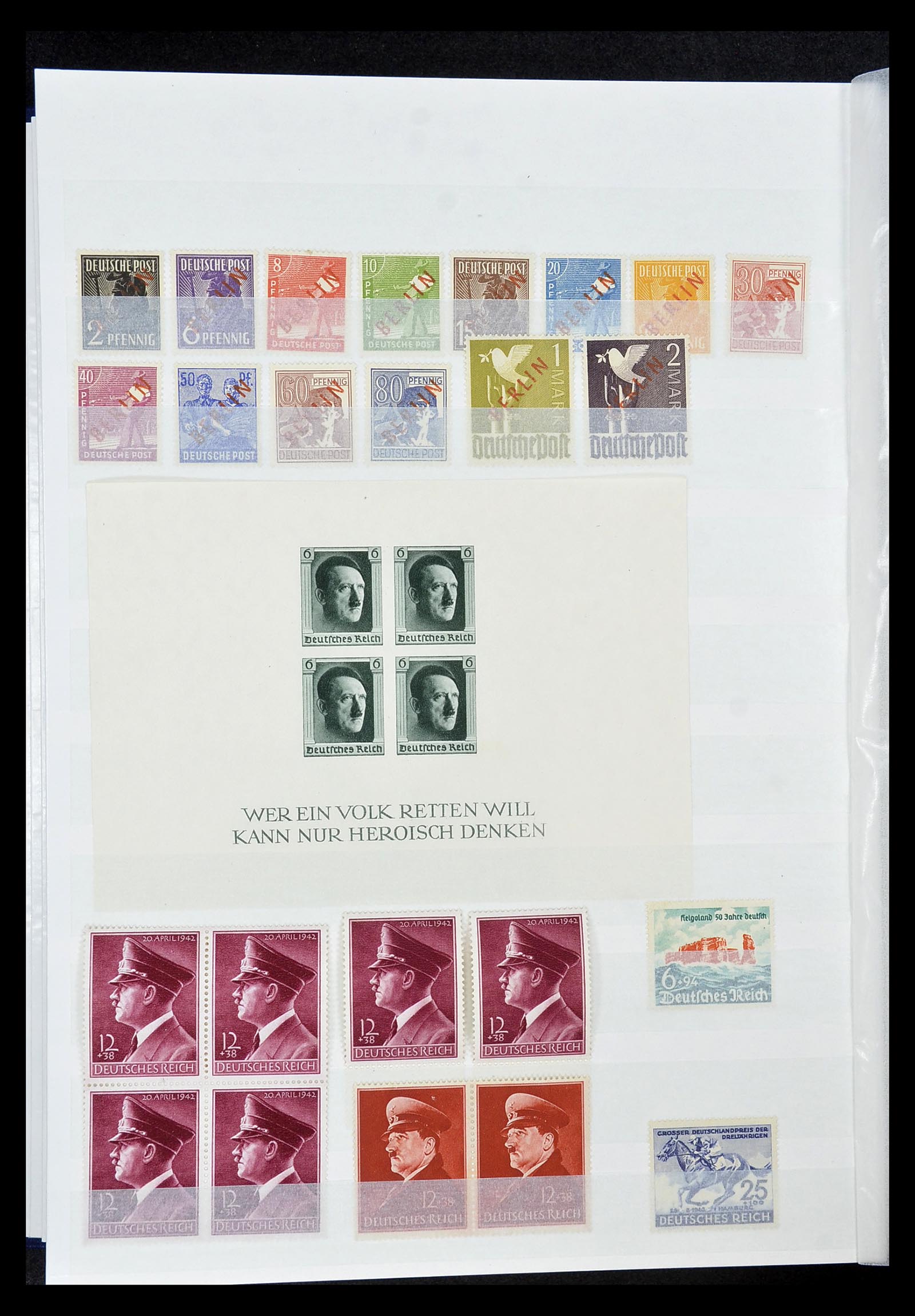 34400 018 - Postzegelverzameling 34400 Wereld betere zegels 1870-1950.