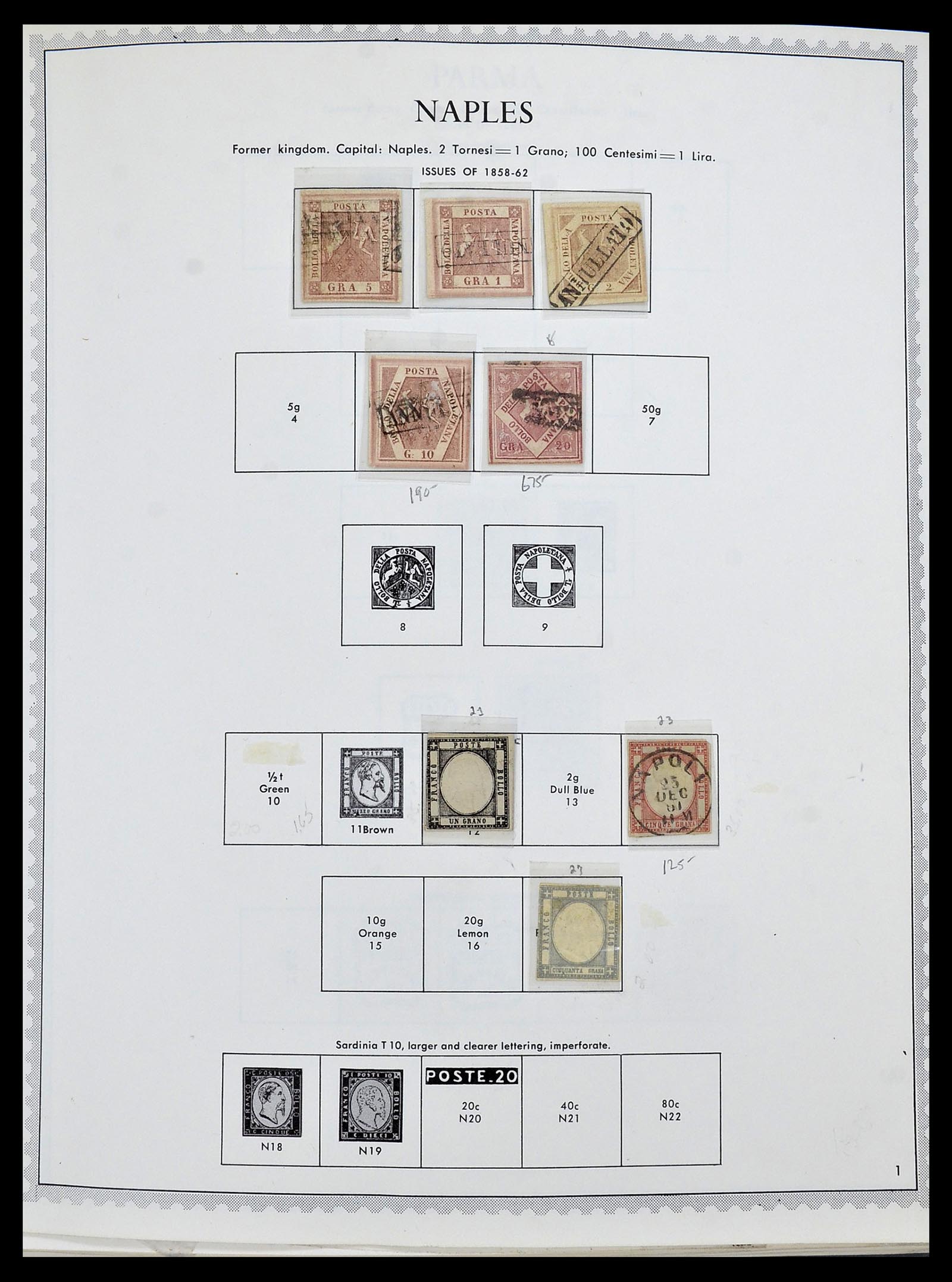 34401 007 - Postzegelverzameling 34401 Italië en gebieden 1850-1990.