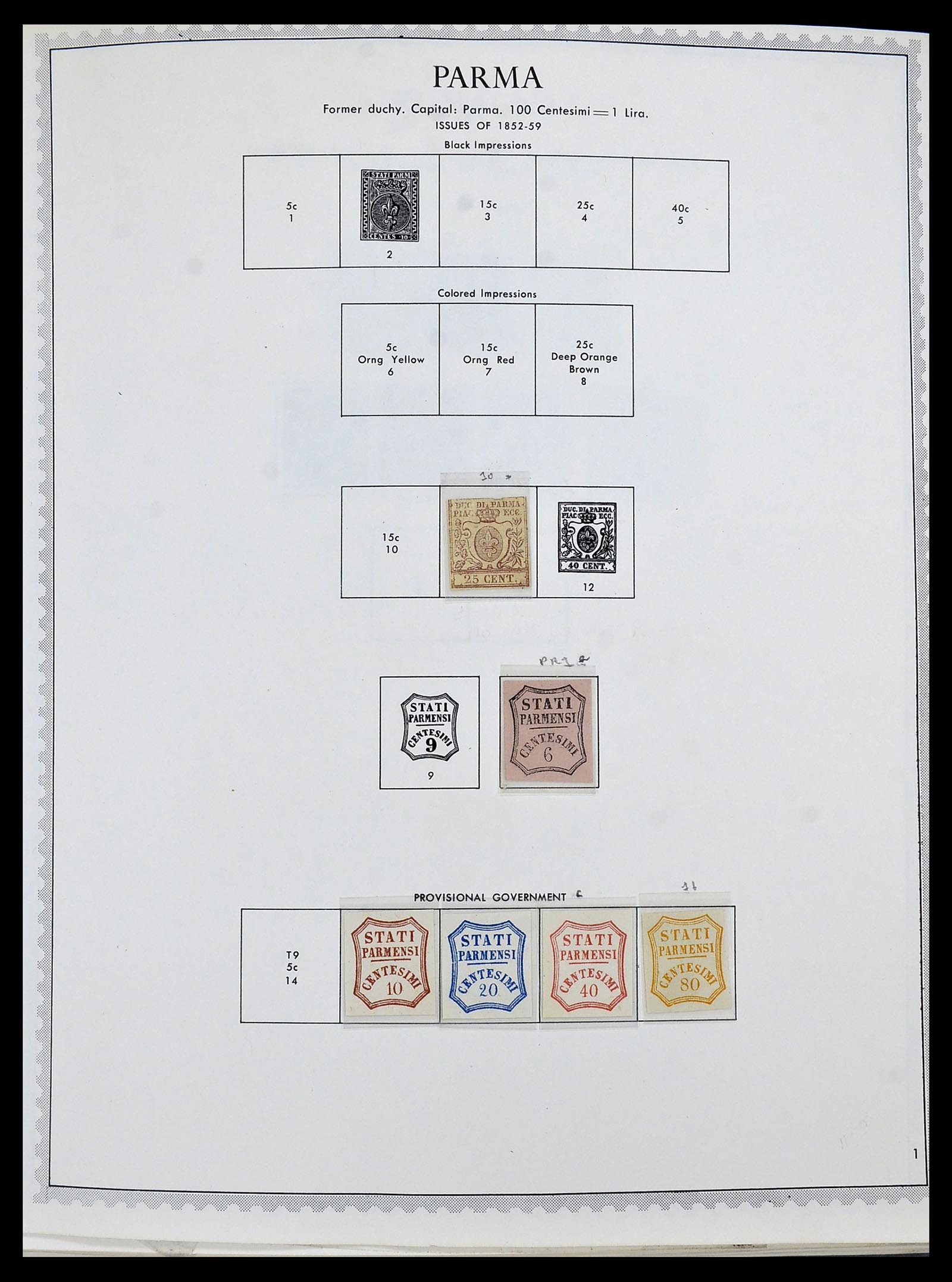 34401 008 - Postzegelverzameling 34401 Italië en gebieden 1850-1990.