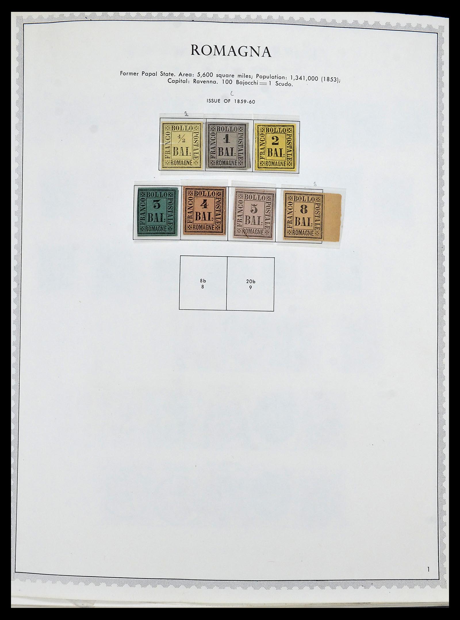 34401 009 - Postzegelverzameling 34401 Italië en gebieden 1850-1990.