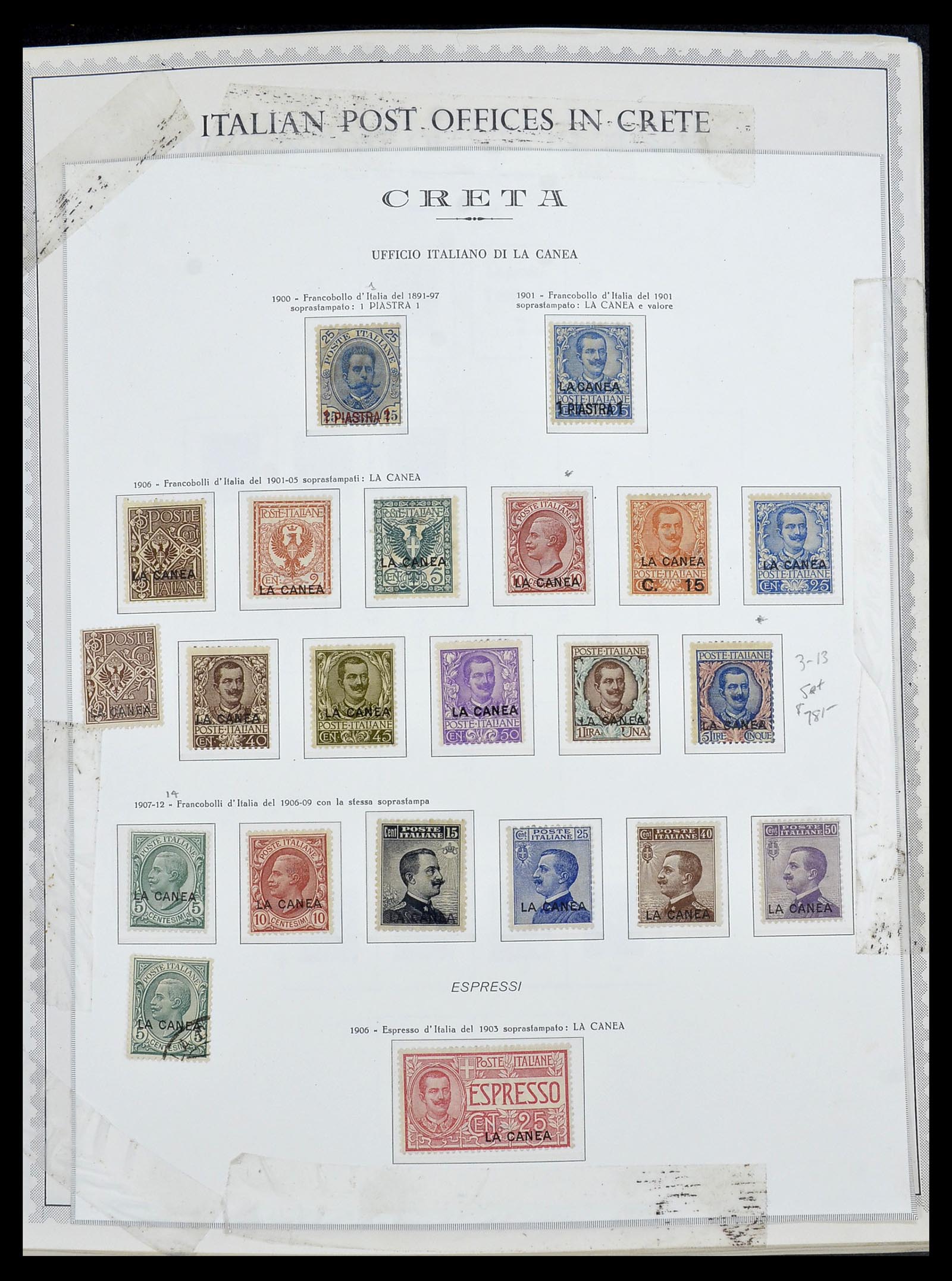 34401 011 - Postzegelverzameling 34401 Italië en gebieden 1850-1990.