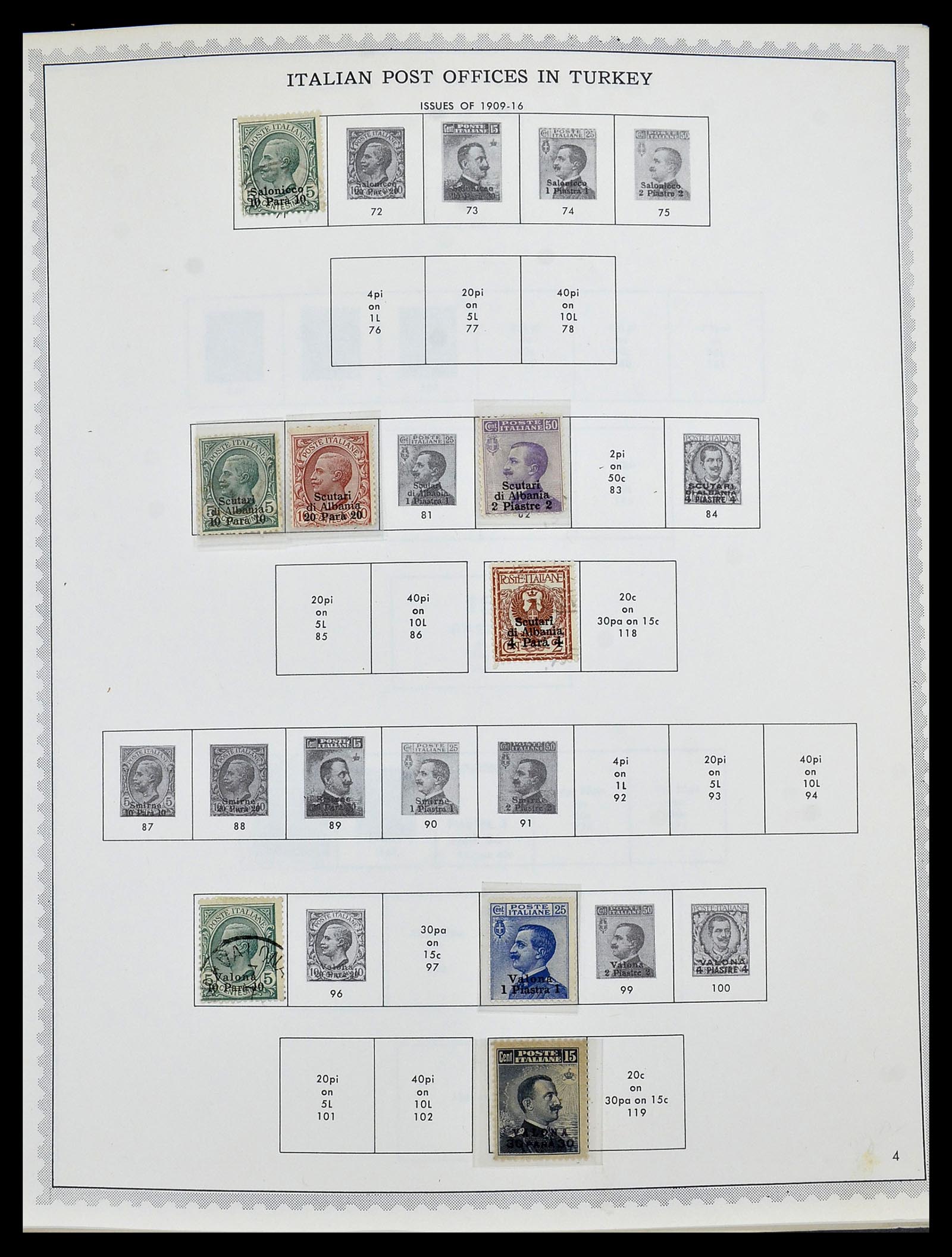 34401 014 - Postzegelverzameling 34401 Italië en gebieden 1850-1990.