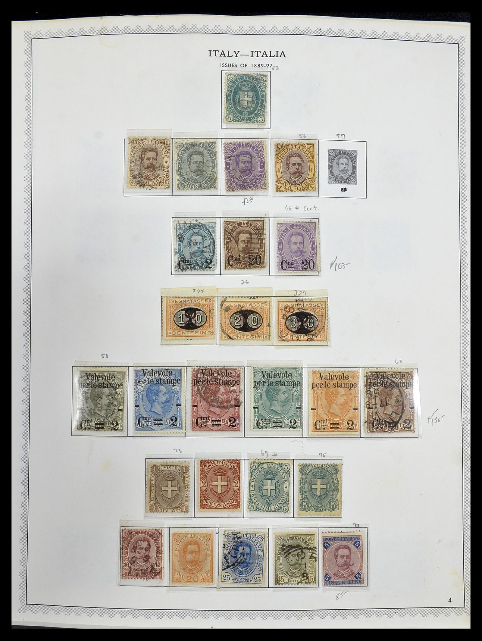 34401 021 - Stamp collection 34401 Italy and territories 1850-1990.