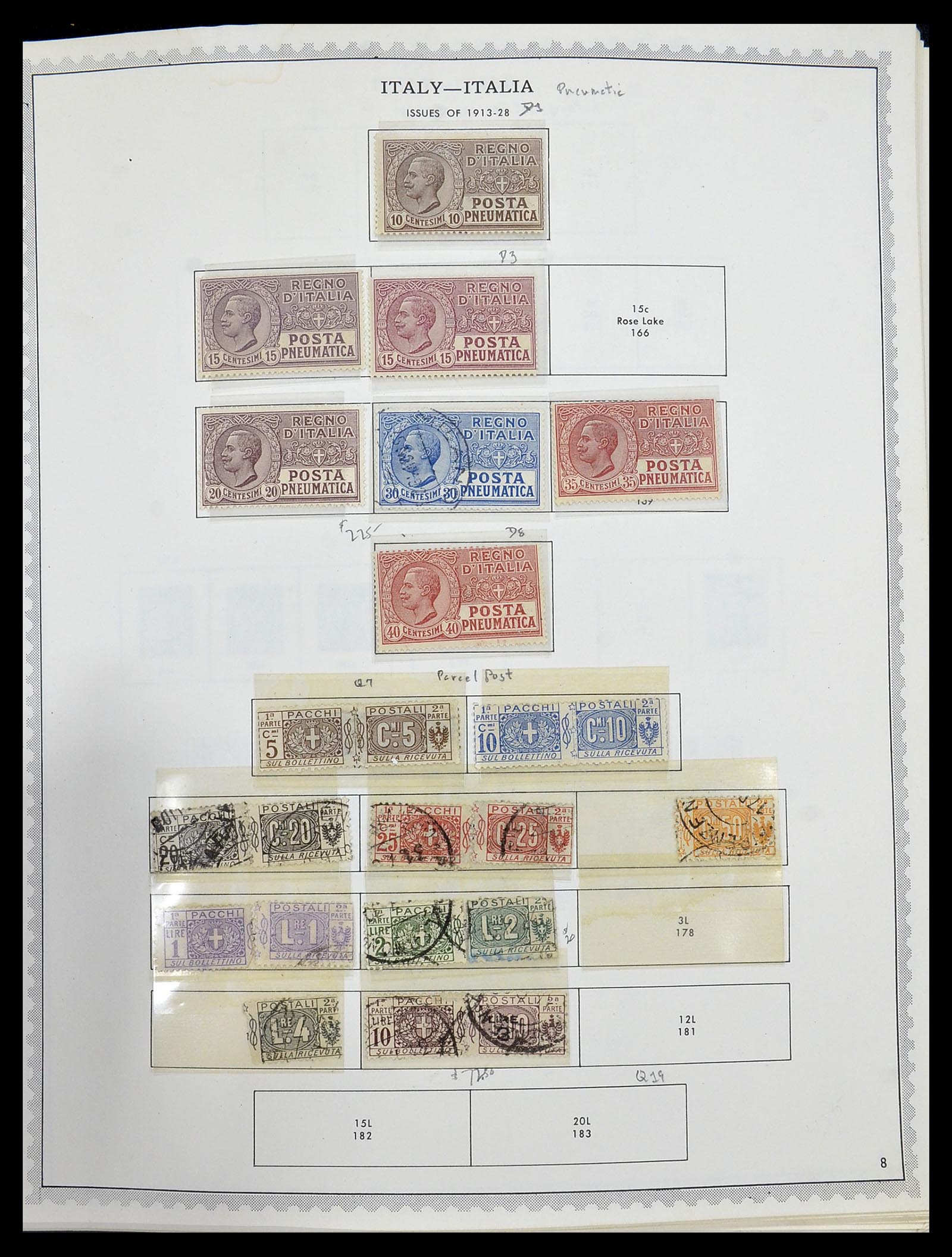 34401 025 - Stamp collection 34401 Italy and territories 1850-1990.