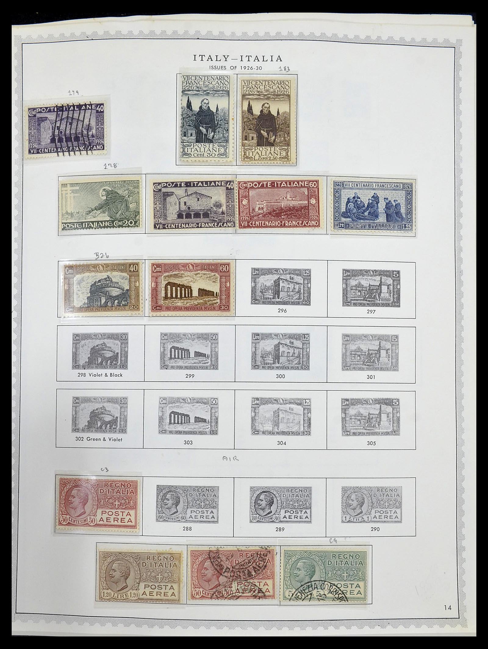 34401 029 - Stamp collection 34401 Italy and territories 1850-1990.