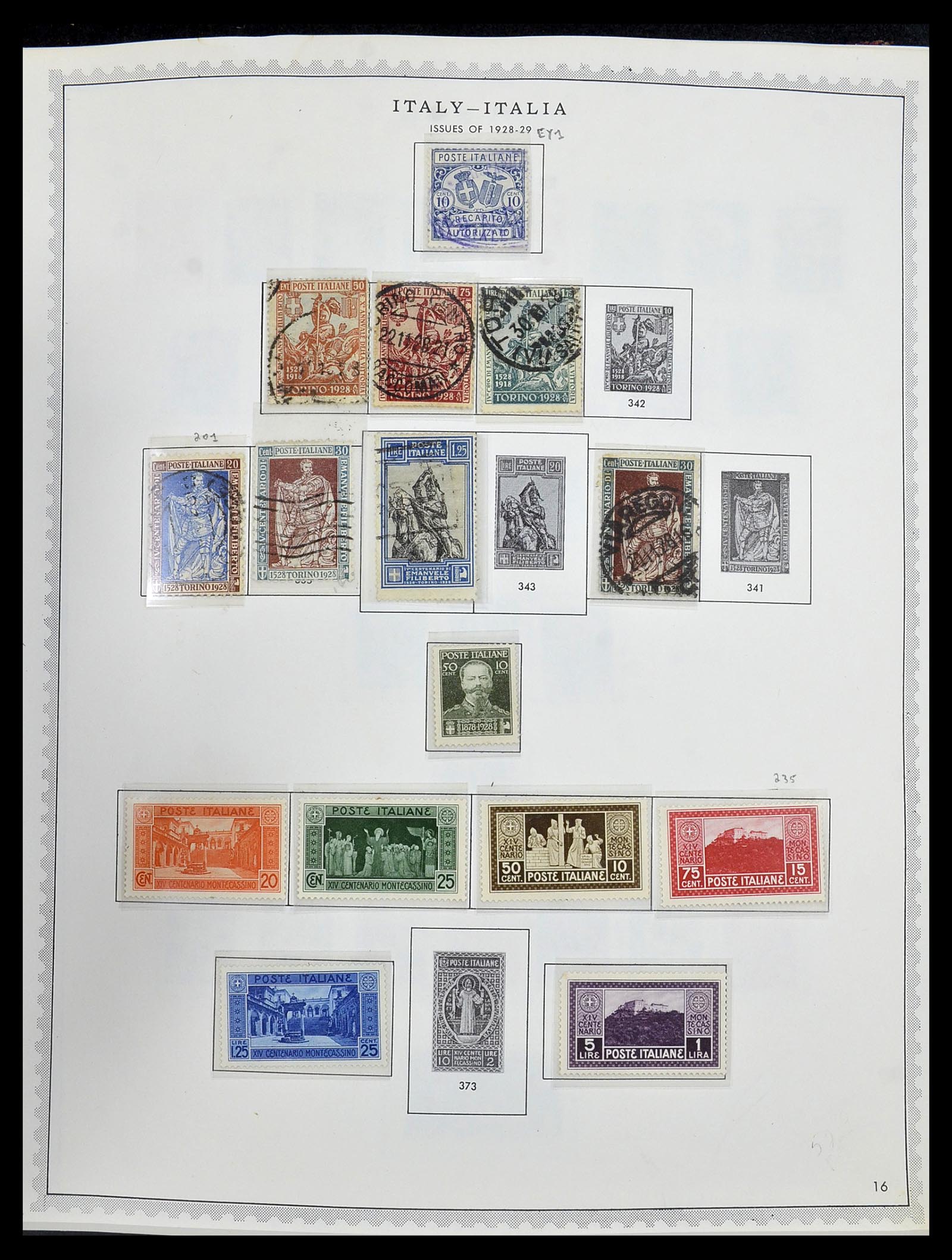 34401 032 - Stamp collection 34401 Italy and territories 1850-1990.