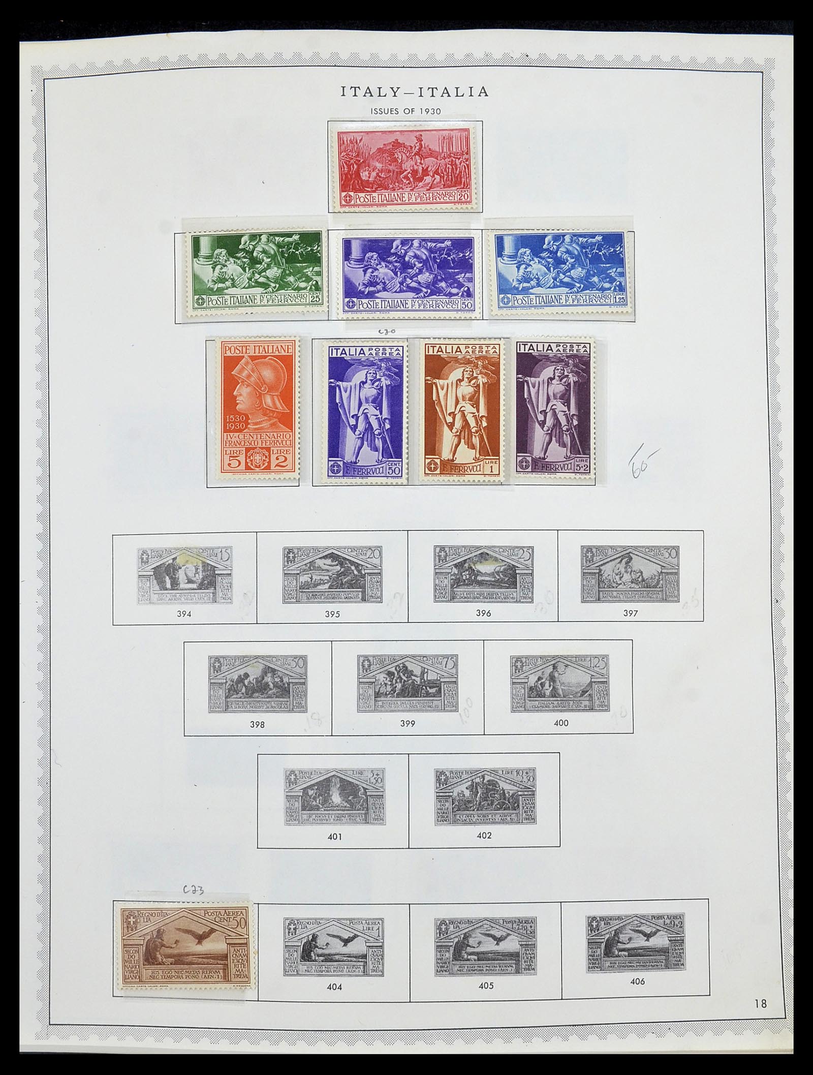 34401 034 - Stamp collection 34401 Italy and territories 1850-1990.
