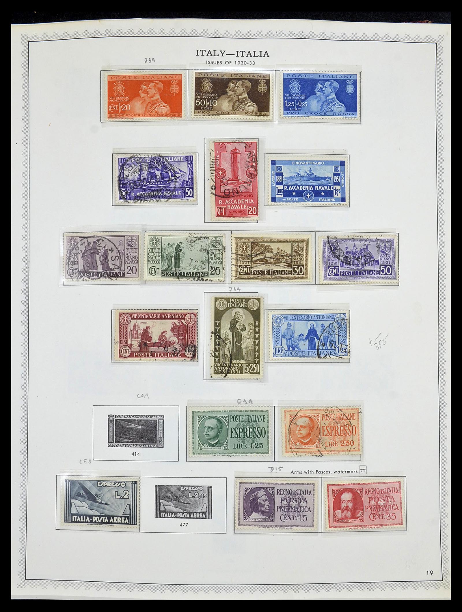 34401 035 - Stamp collection 34401 Italy and territories 1850-1990.
