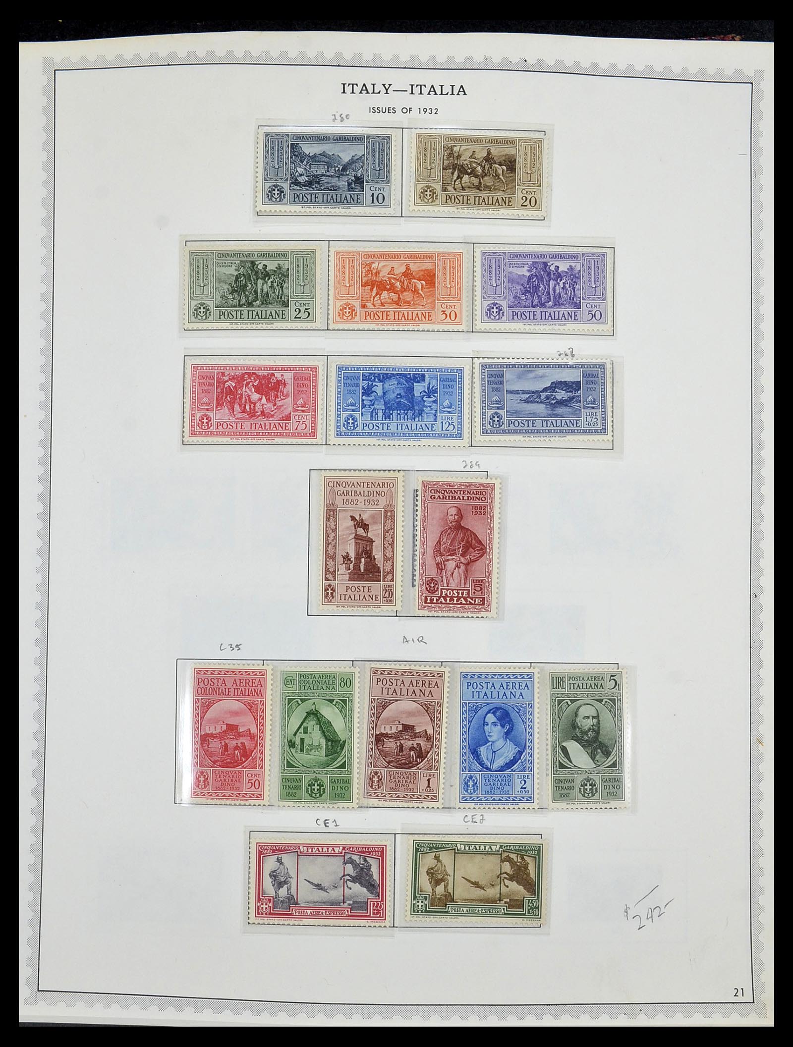 34401 037 - Stamp collection 34401 Italy and territories 1850-1990.
