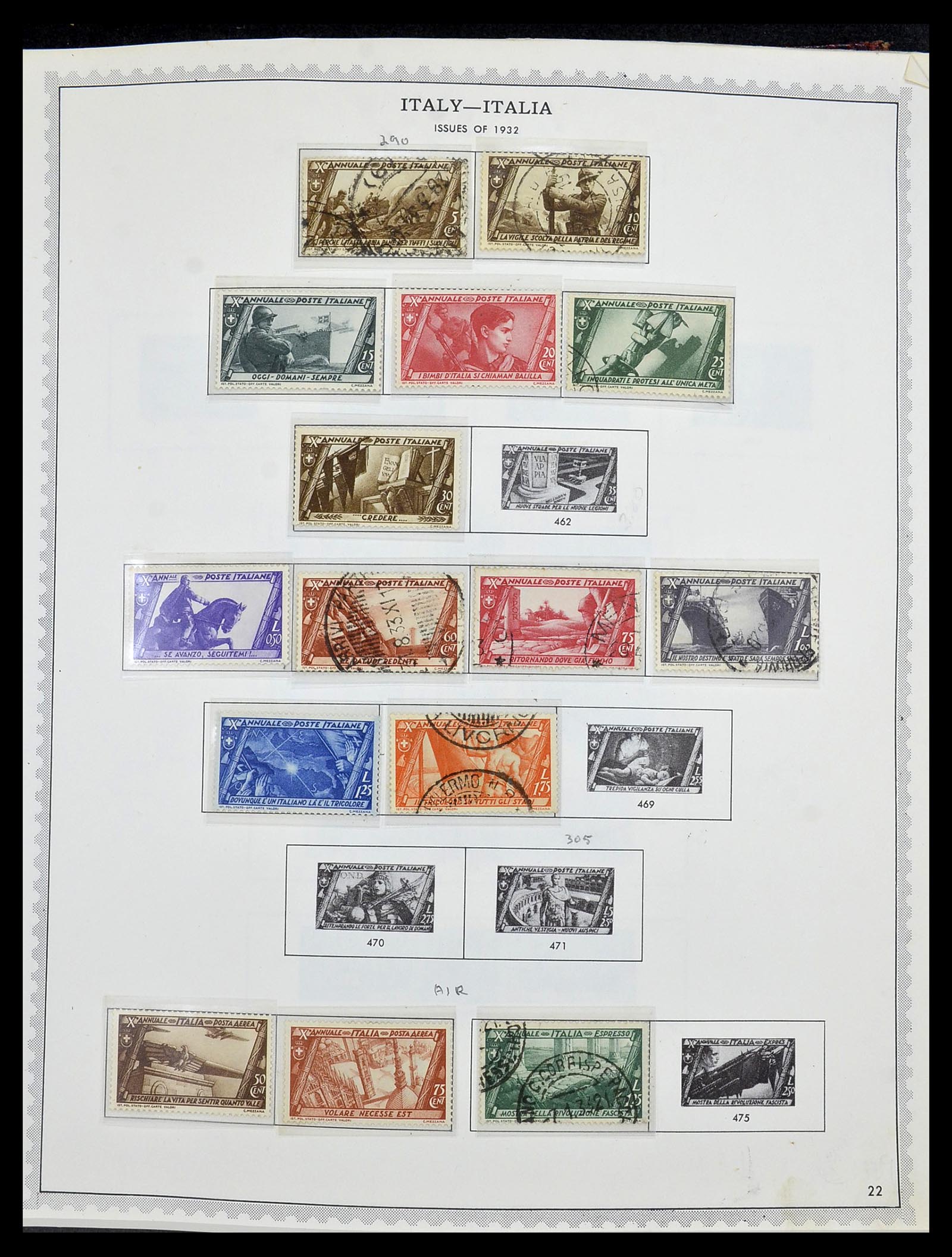34401 038 - Stamp collection 34401 Italy and territories 1850-1990.