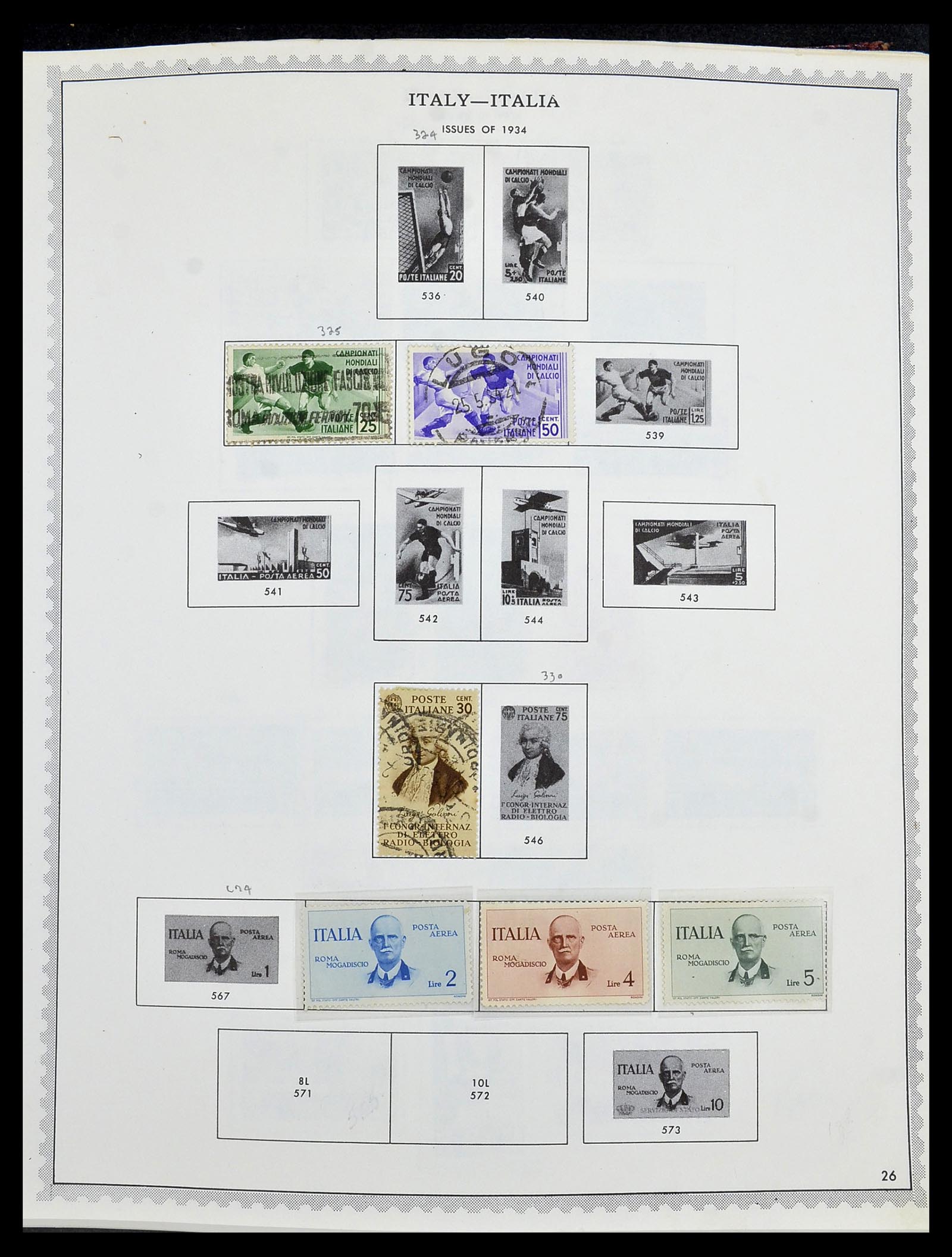 34401 042 - Postzegelverzameling 34401 Italië en gebieden 1850-1990.