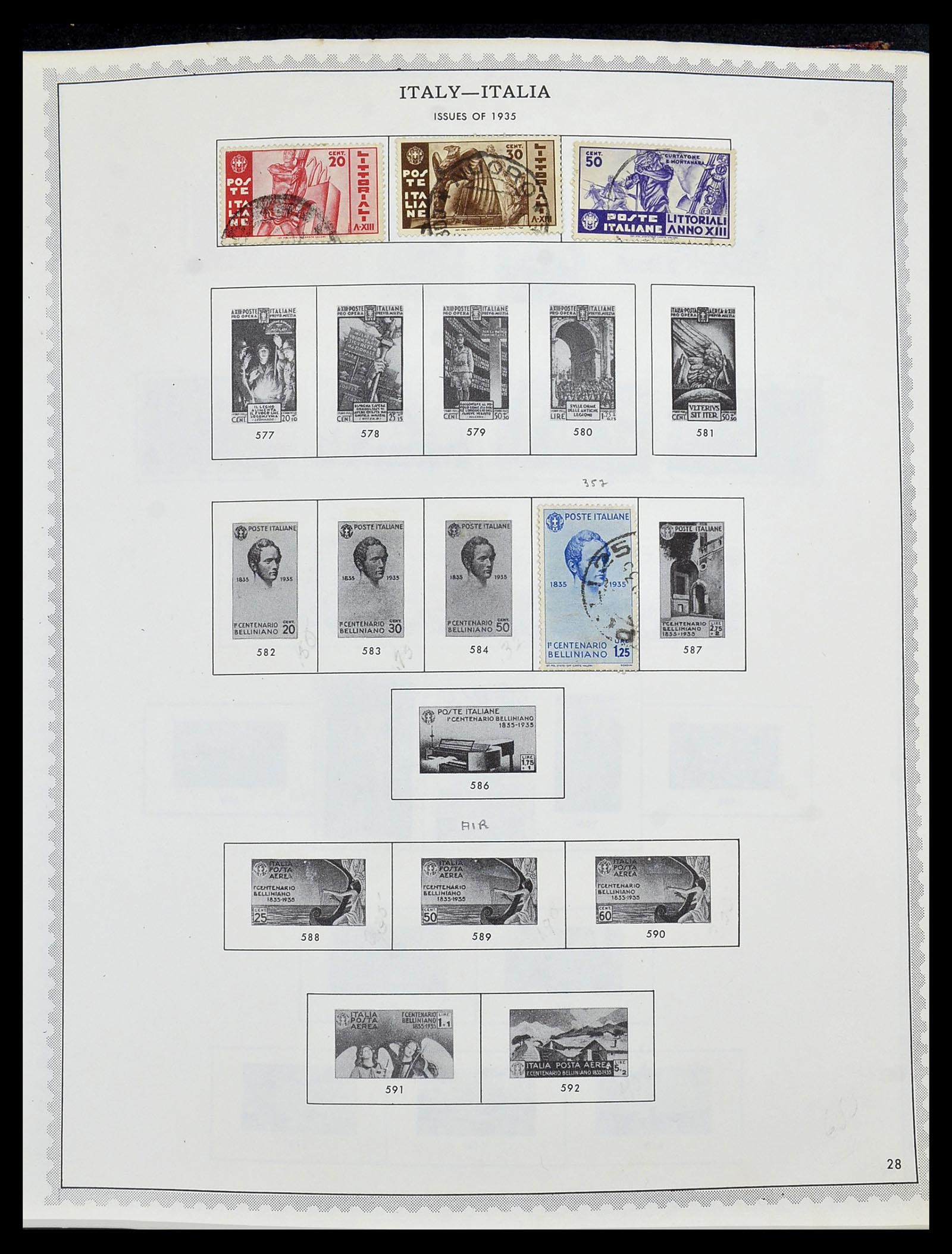 34401 044 - Postzegelverzameling 34401 Italië en gebieden 1850-1990.