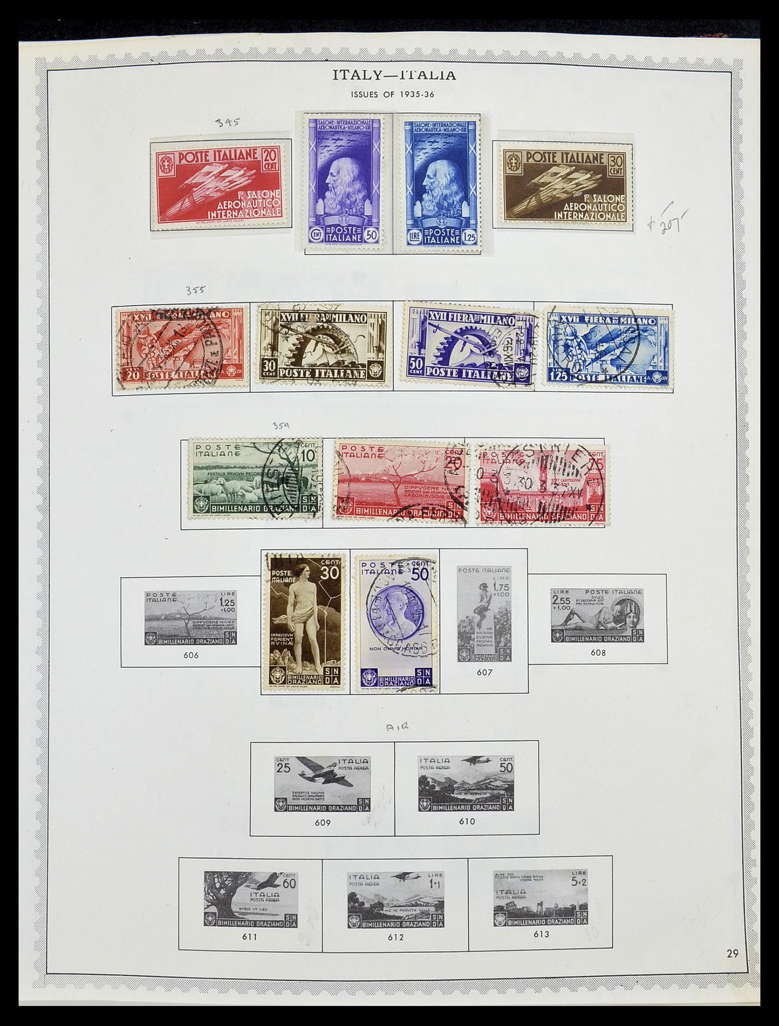 34401 045 - Postzegelverzameling 34401 Italië en gebieden 1850-1990.