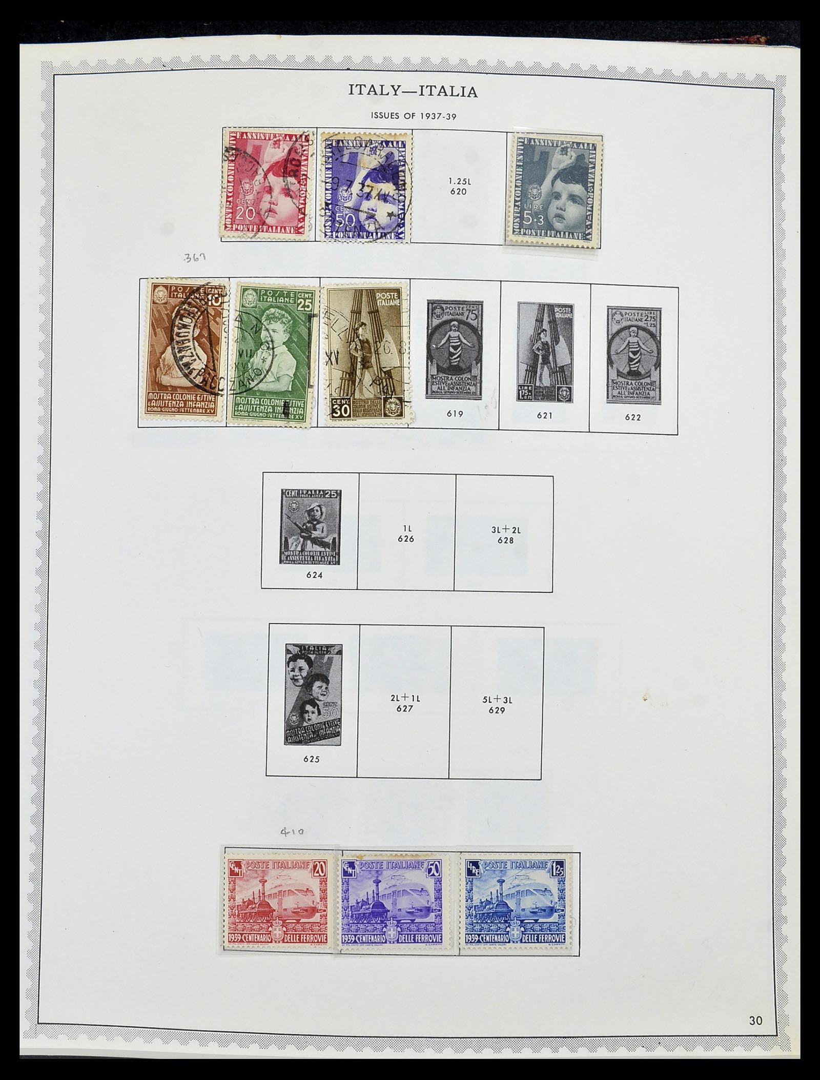 34401 046 - Stamp collection 34401 Italy and territories 1850-1990.