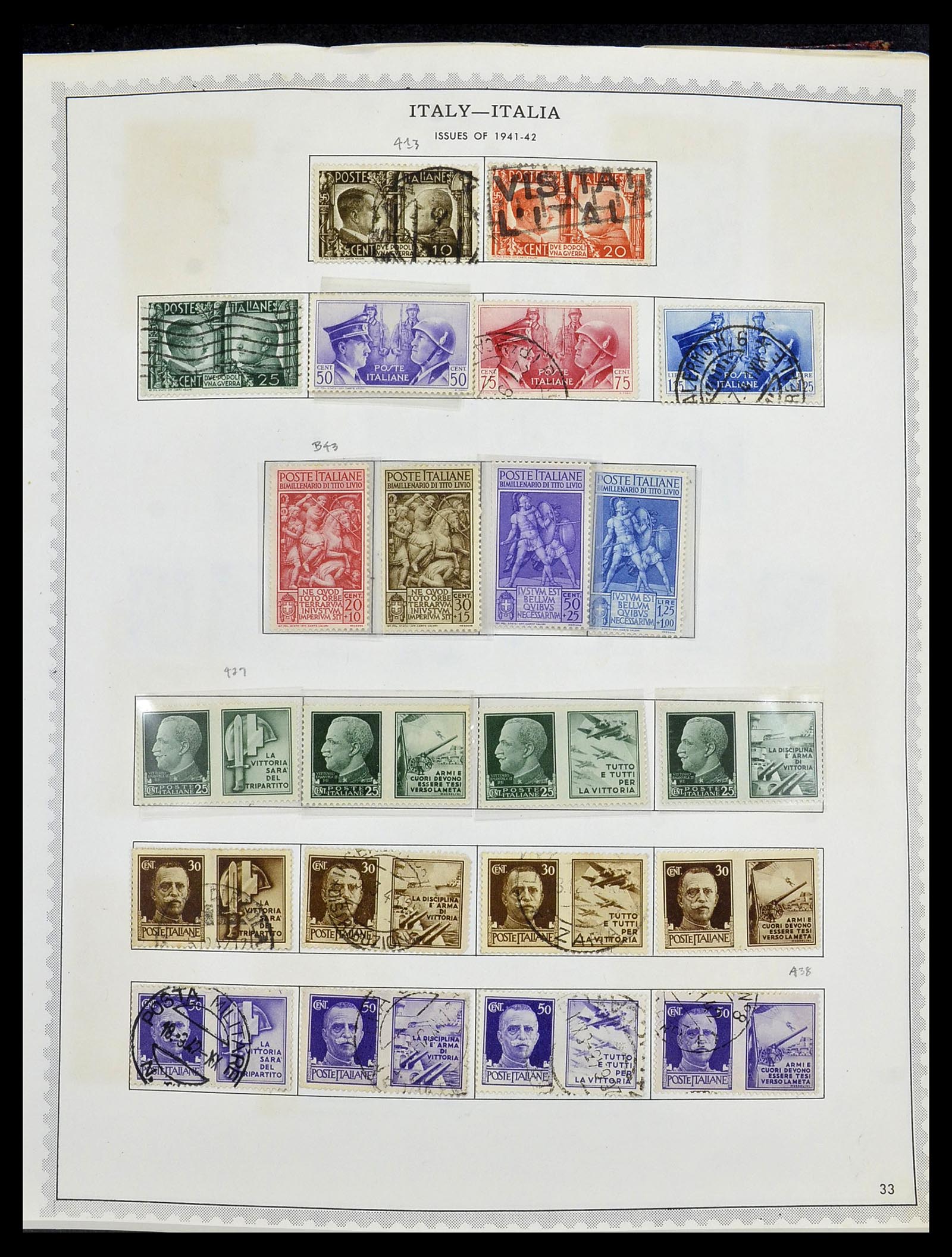 34401 049 - Postzegelverzameling 34401 Italië en gebieden 1850-1990.