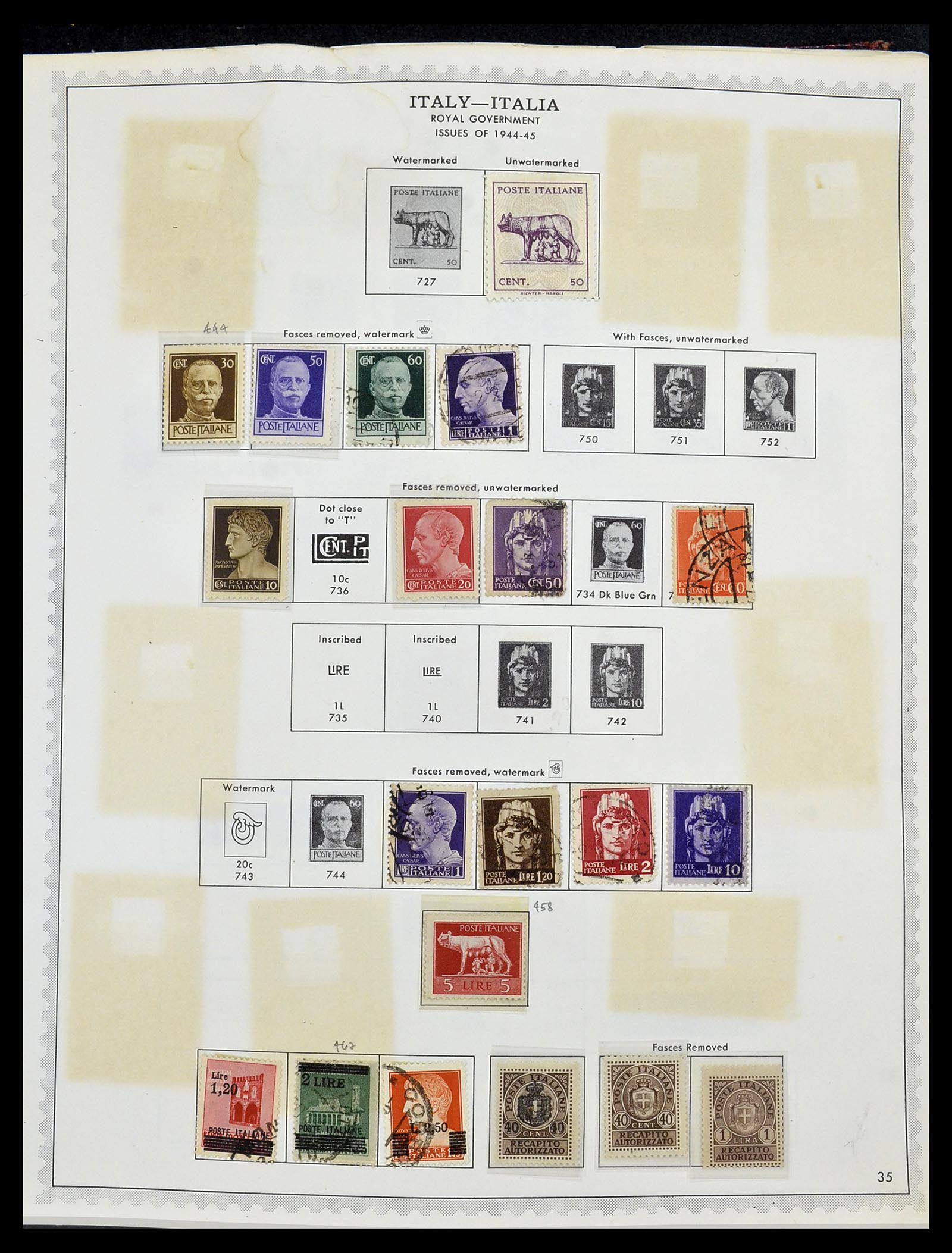34401 051 - Stamp collection 34401 Italy and territories 1850-1990.