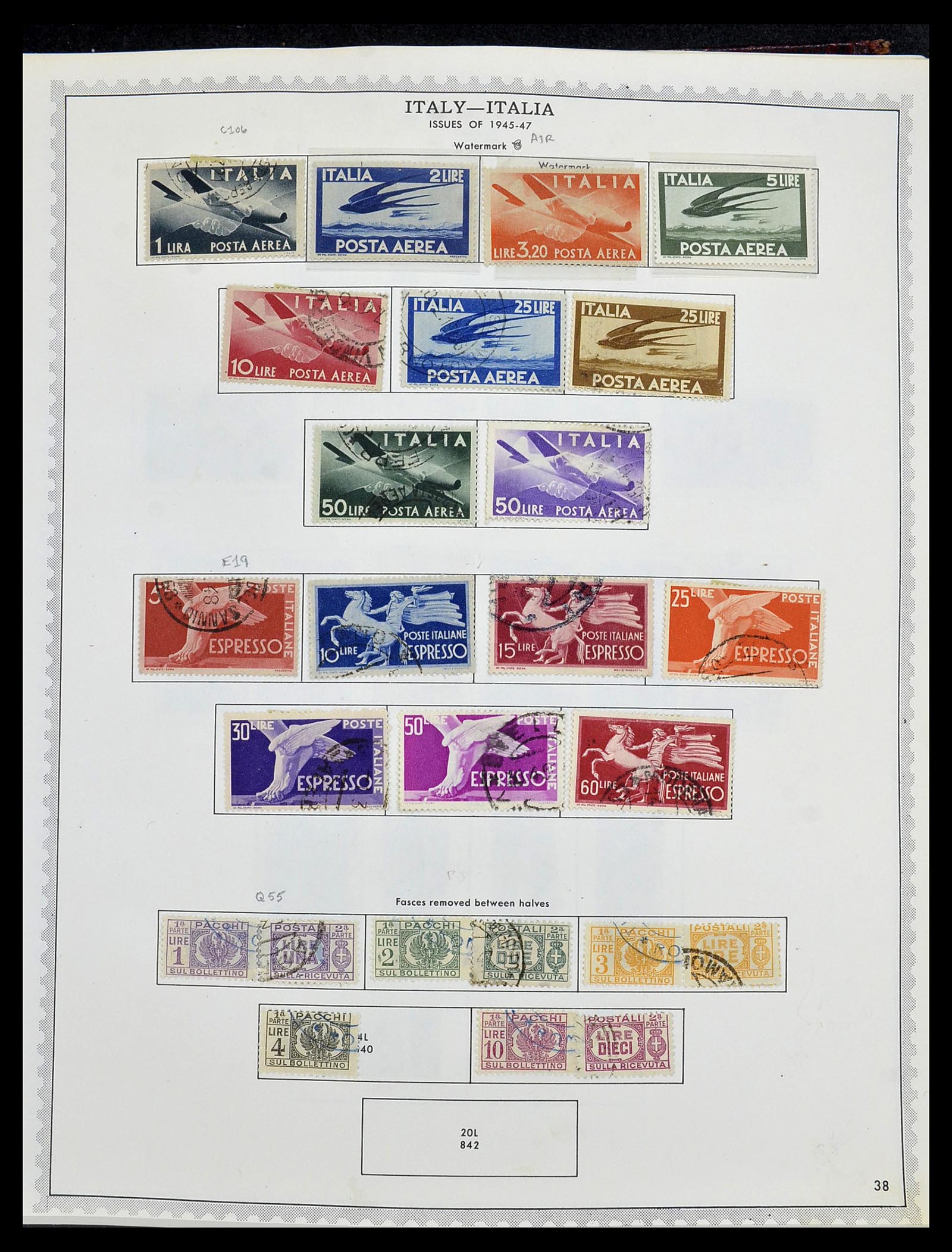 34401 054 - Stamp collection 34401 Italy and territories 1850-1990.