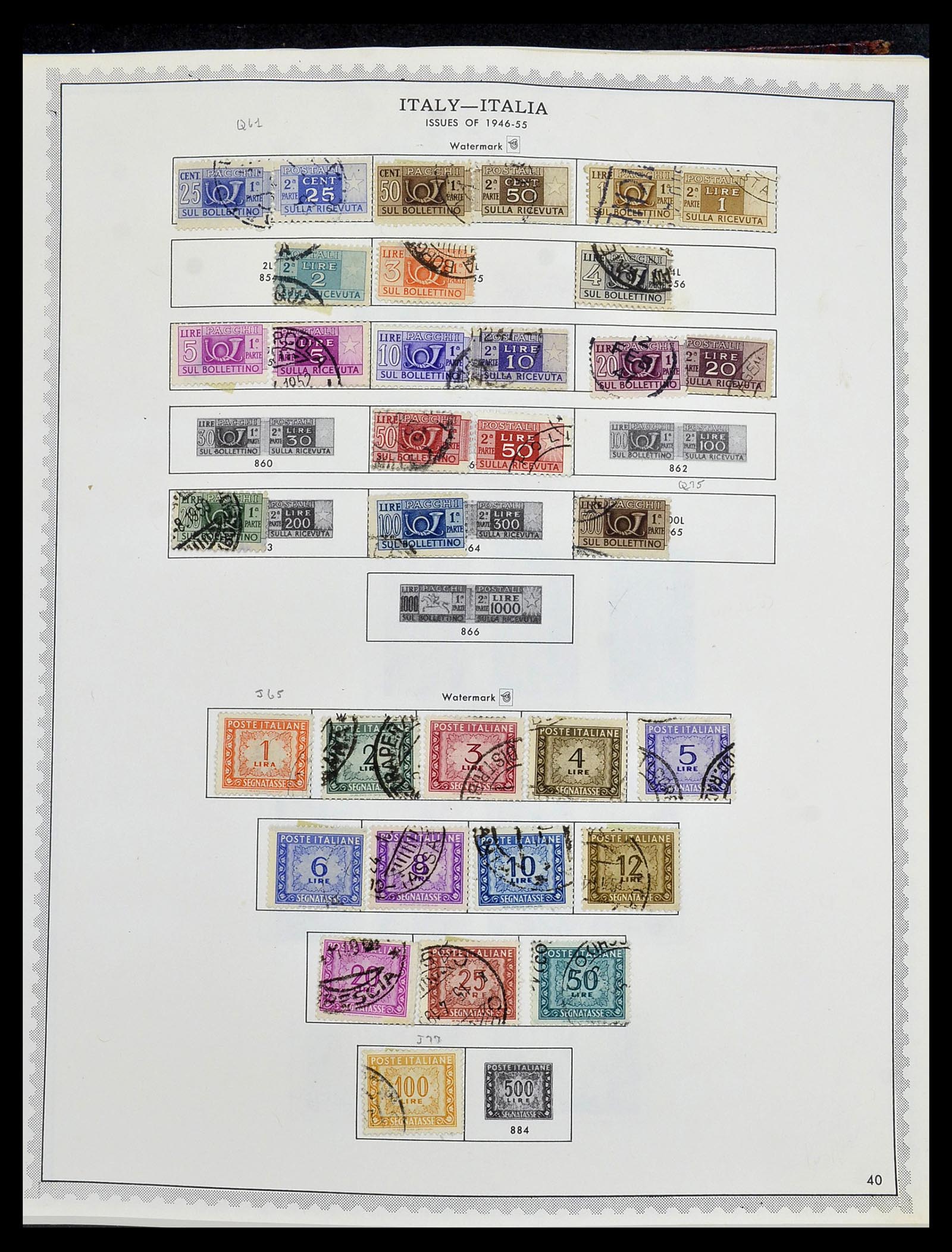 34401 056 - Postzegelverzameling 34401 Italië en gebieden 1850-1990.