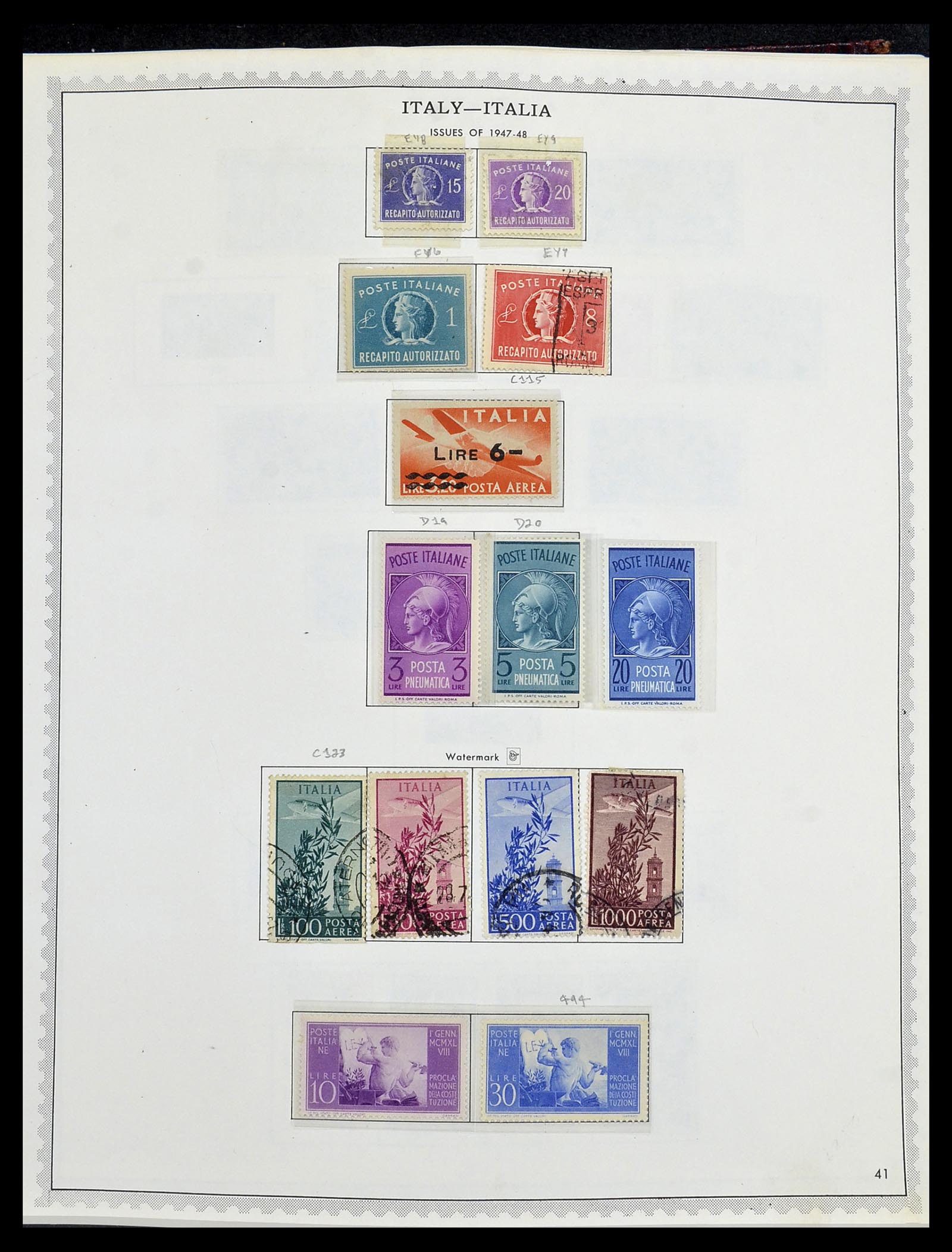 34401 057 - Stamp collection 34401 Italy and territories 1850-1990.