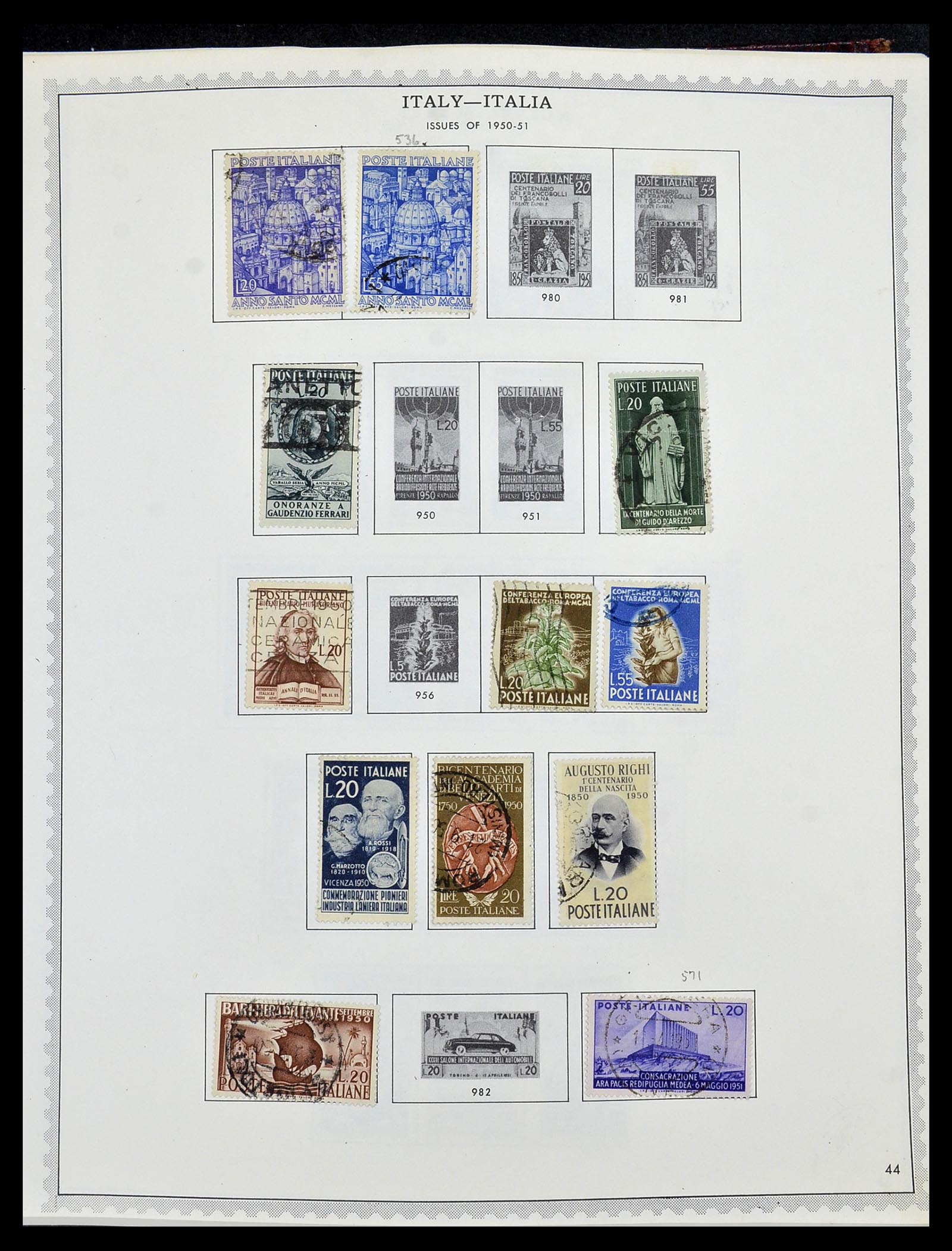 34401 060 - Postzegelverzameling 34401 Italië en gebieden 1850-1990.