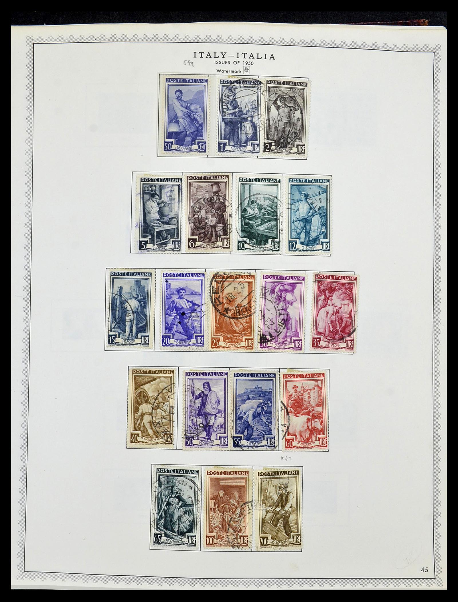 34401 061 - Stamp collection 34401 Italy and territories 1850-1990.