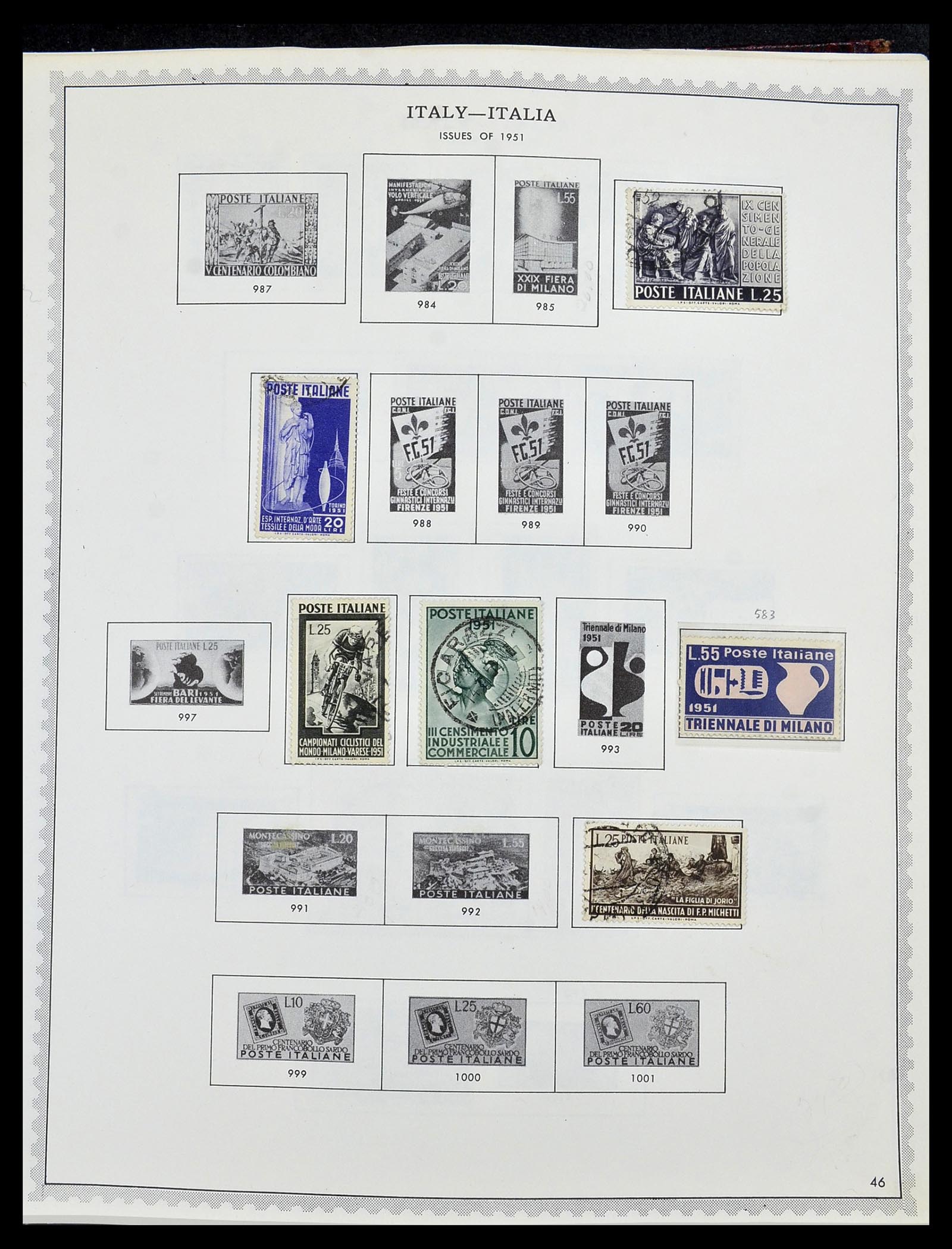 34401 062 - Stamp collection 34401 Italy and territories 1850-1990.