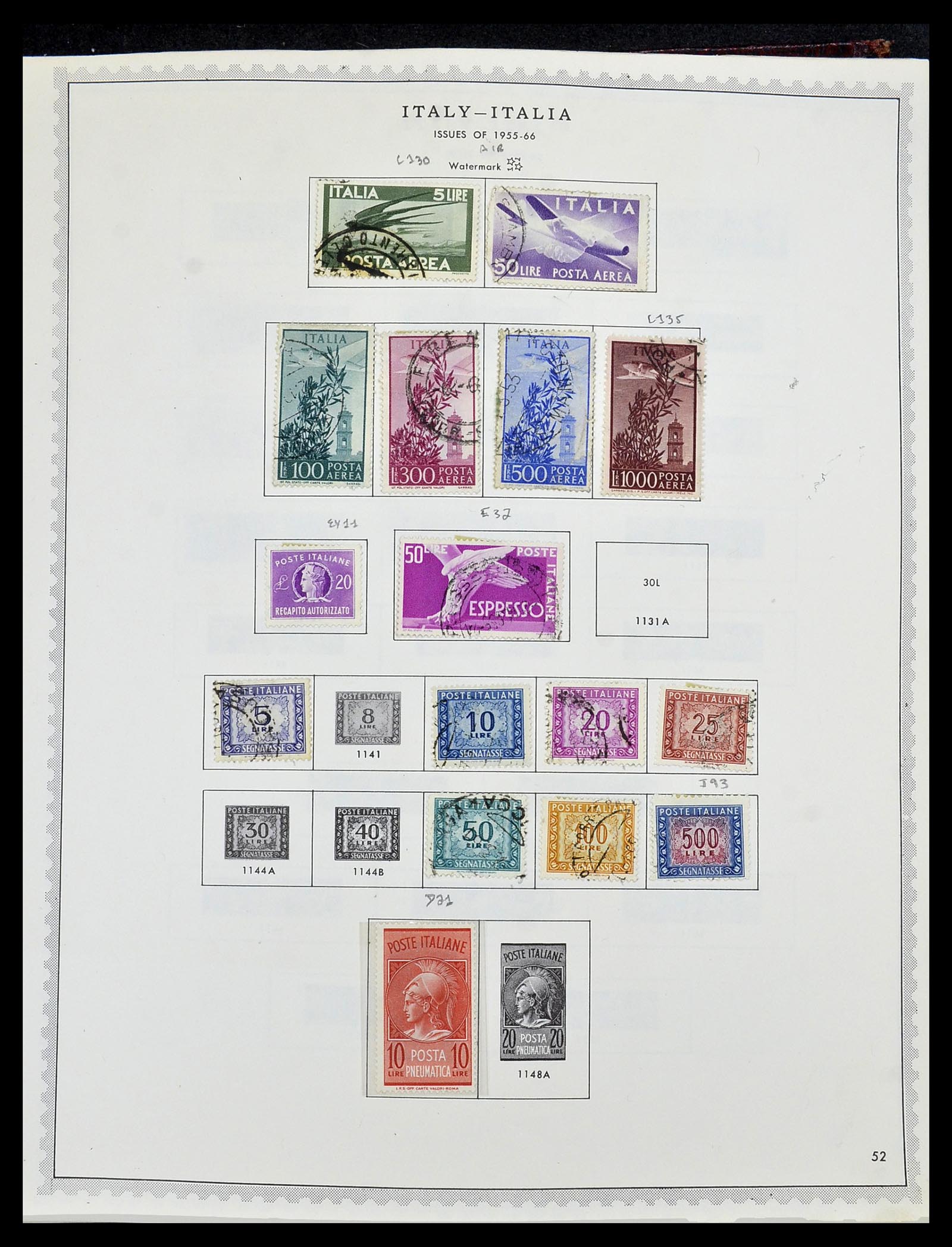 34401 068 - Stamp collection 34401 Italy and territories 1850-1990.