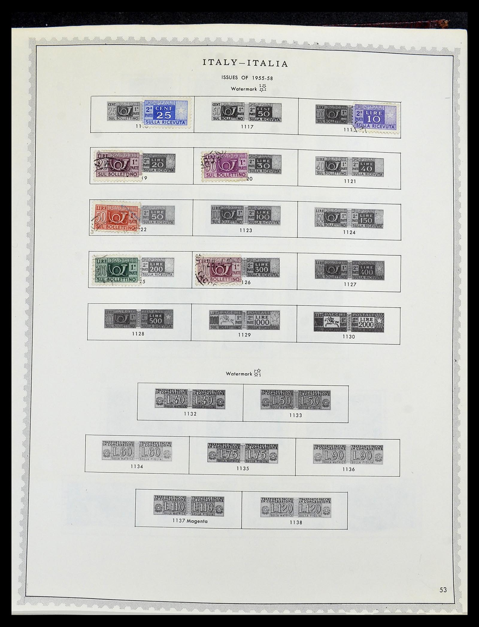 34401 069 - Stamp collection 34401 Italy and territories 1850-1990.