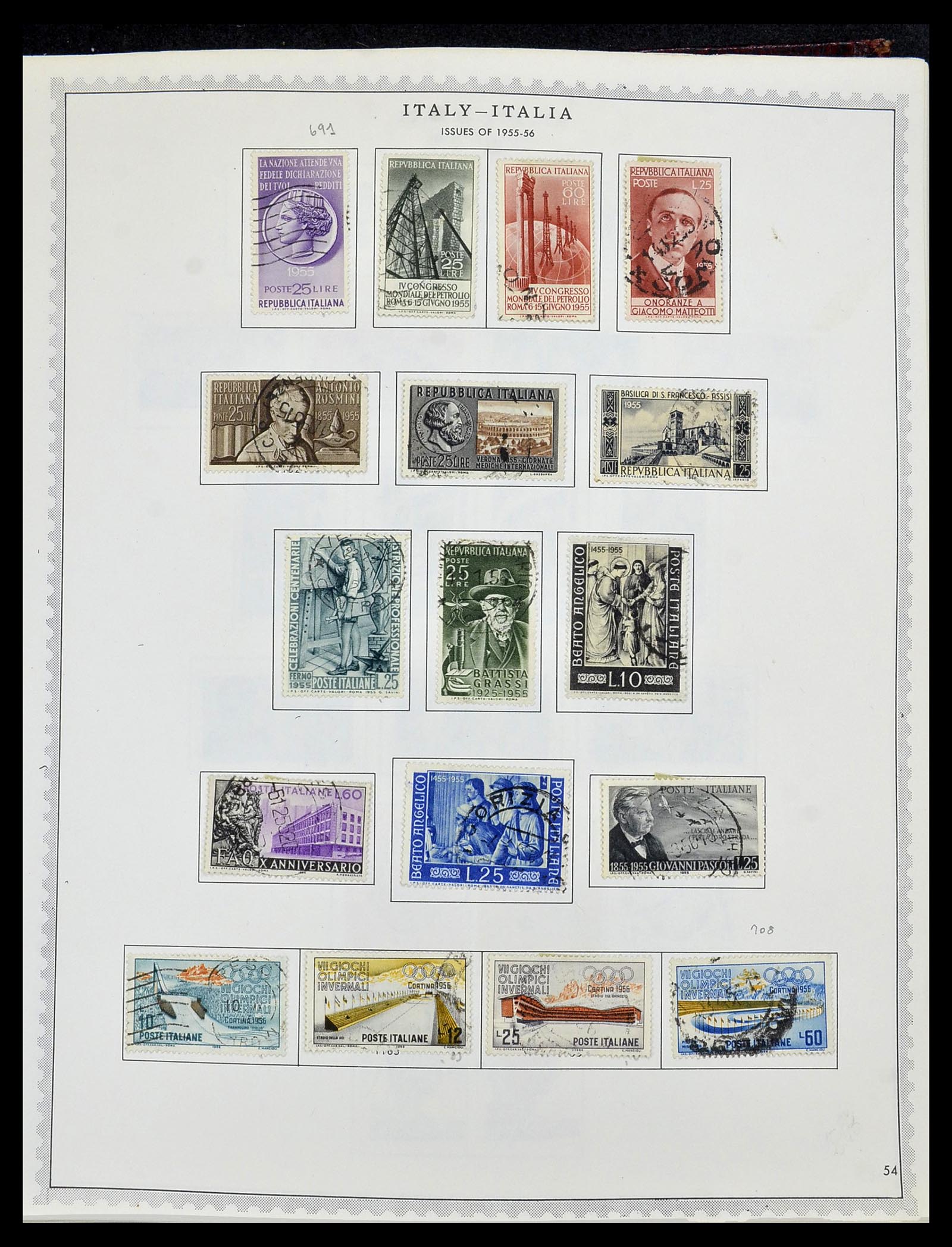 34401 070 - Stamp collection 34401 Italy and territories 1850-1990.