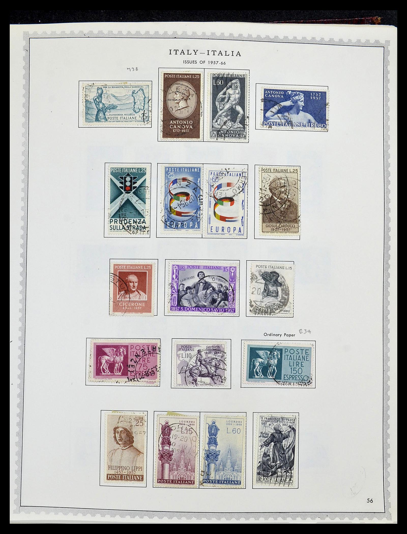 34401 072 - Stamp collection 34401 Italy and territories 1850-1990.