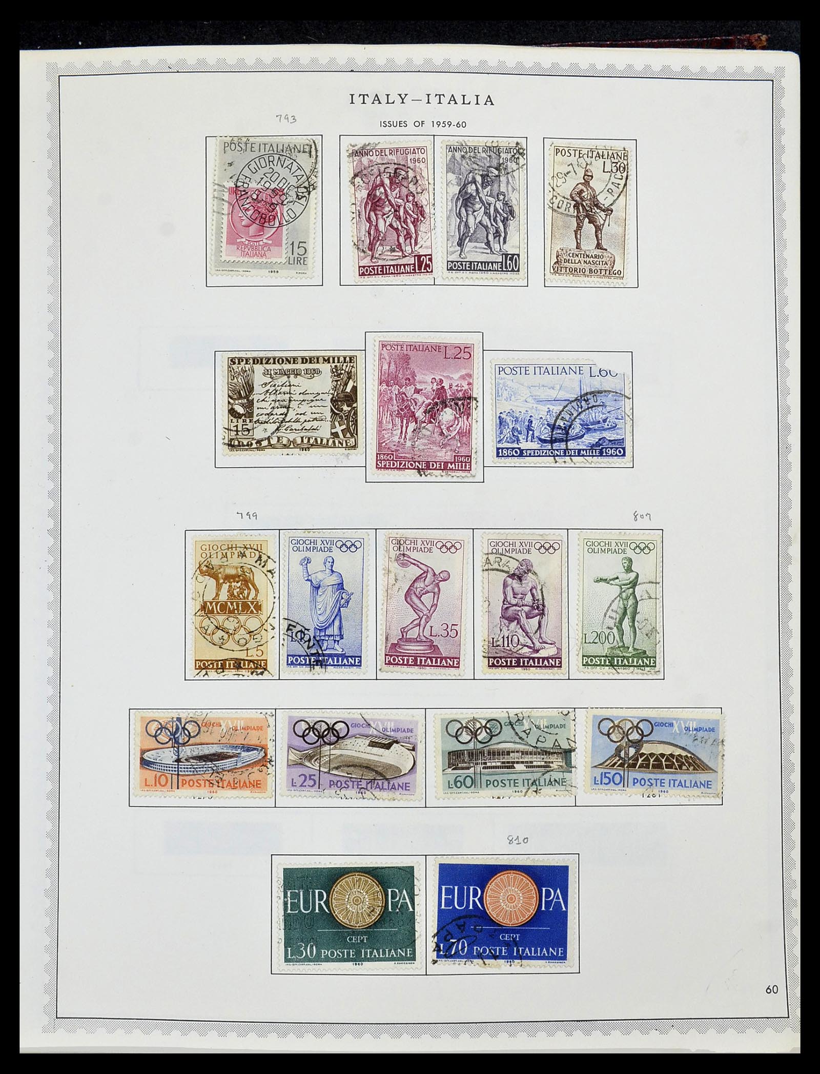 34401 076 - Stamp collection 34401 Italy and territories 1850-1990.