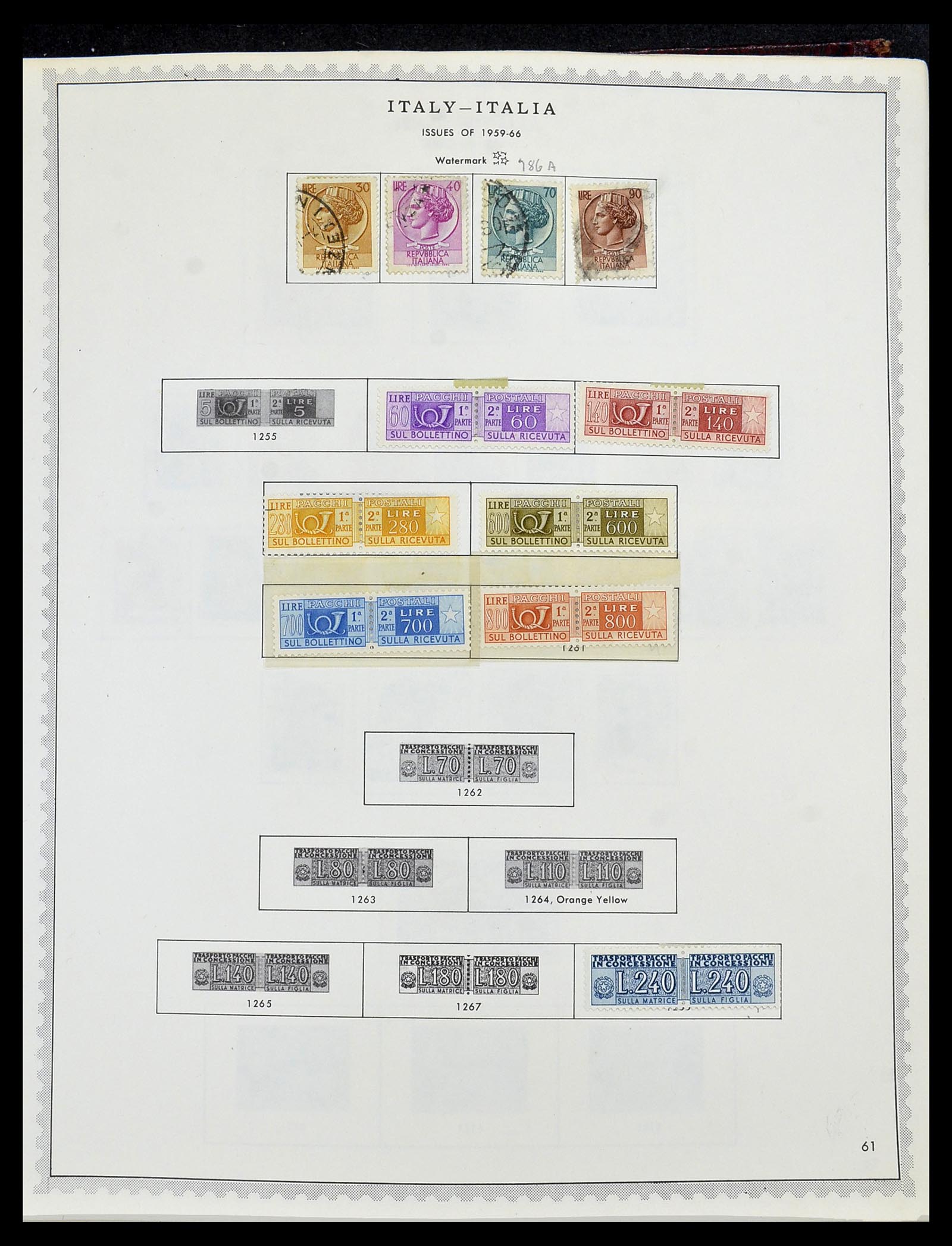 34401 077 - Stamp collection 34401 Italy and territories 1850-1990.